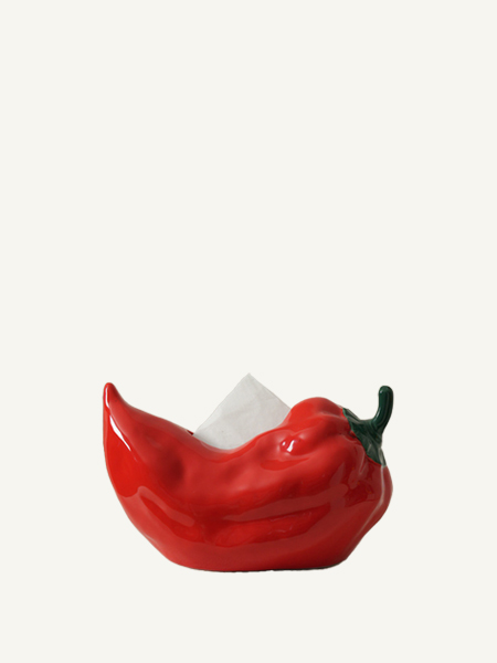 Hộp khăn giấy hình quả ớt đỏ - xanh