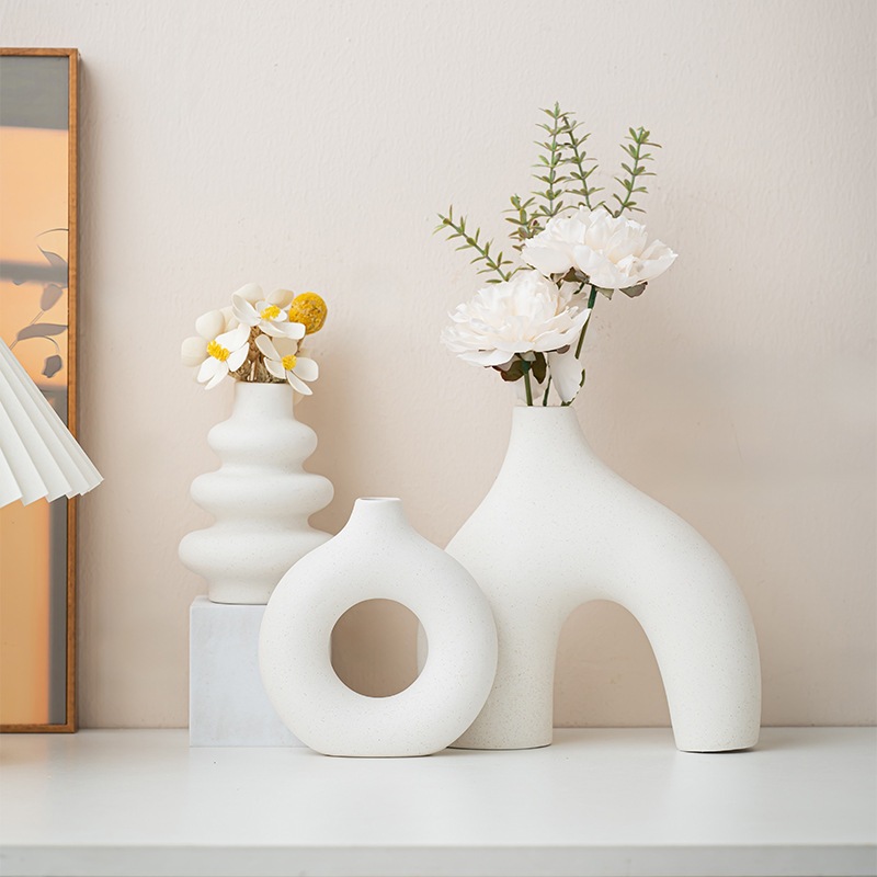 Set bình gốm decor kệ, tủ phong cách Bohemian