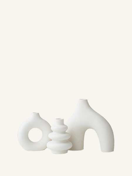 Set bình gốm decor kệ, tủ phong cách Bohemian