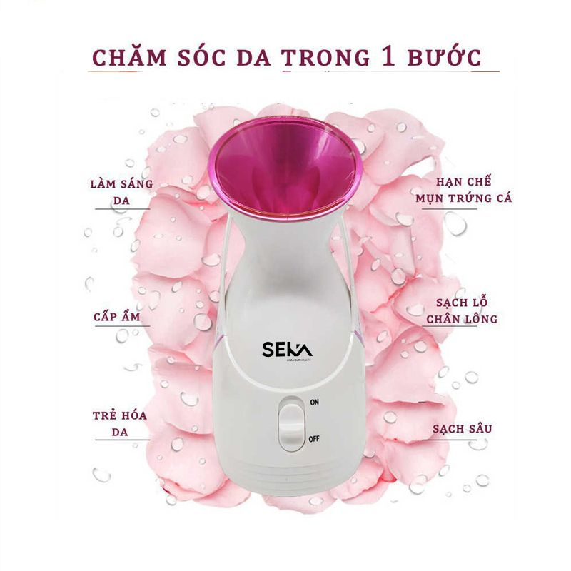 Máy xông mặt Seka trắng