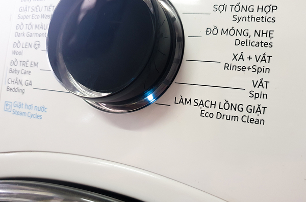 Bước 4: Chọn chương trình vệ sinh lồng giặt