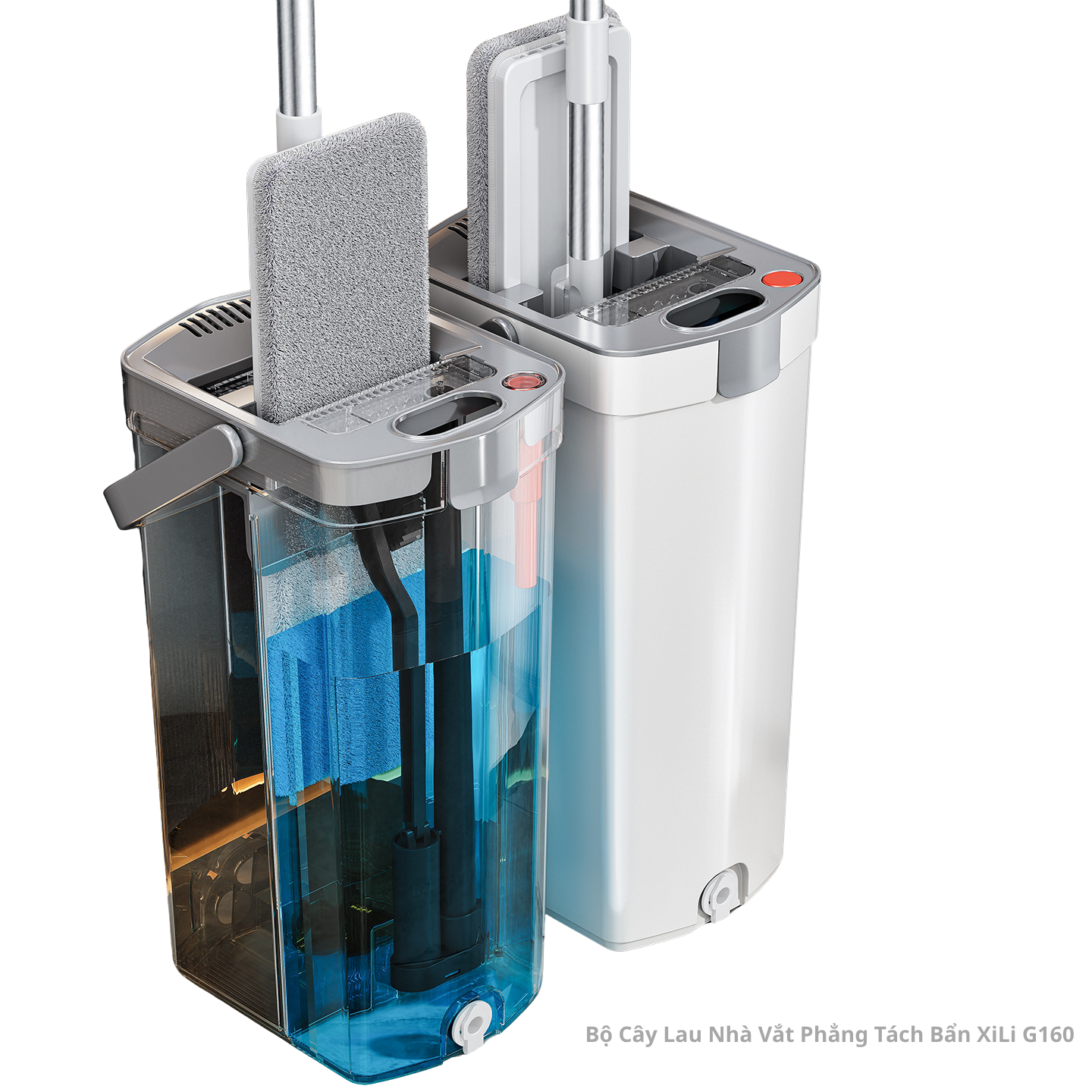 [6] Bộ Cây Lau Nhà Vắt Phẳng Tách Bẩn XiLi G160