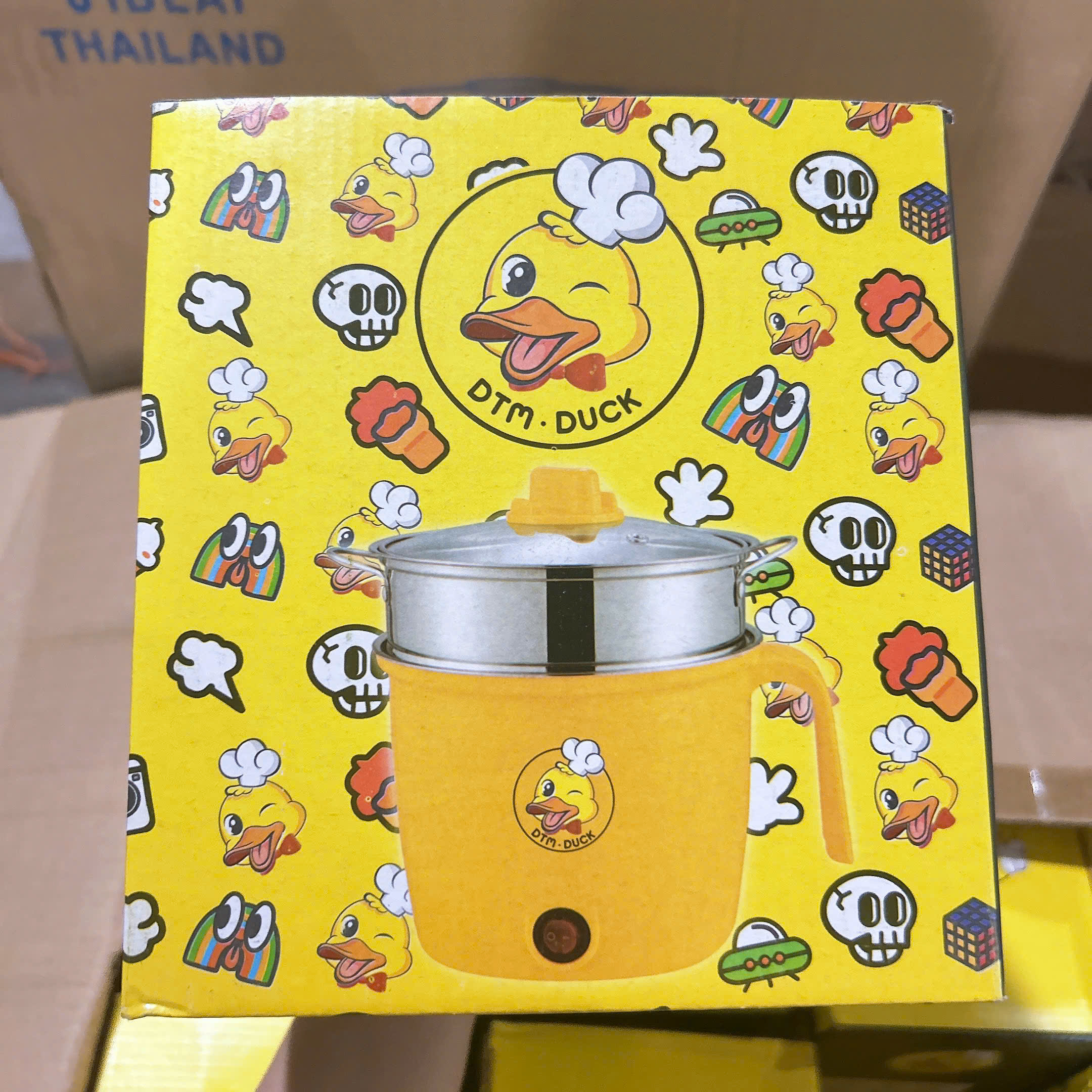 [60] Nồi Điện 18cm Vỉ Hấp Trứng Vịt Vàng