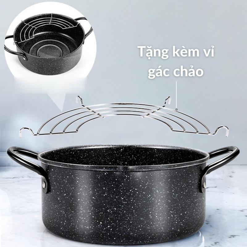 [48] Nồi Chiên Chống Dính Ngập Dầu 20cm (hộp)