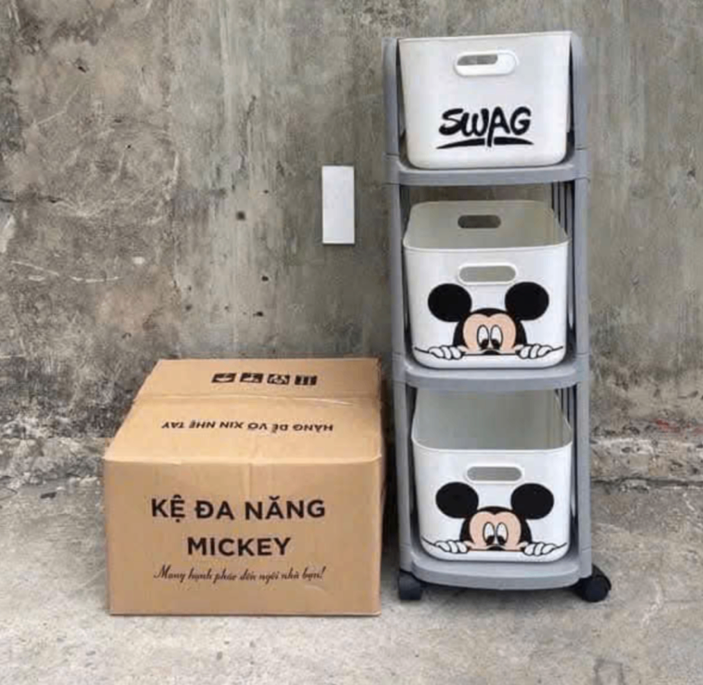 [1] Kệ Đa Năng 3 Tầng Mickey