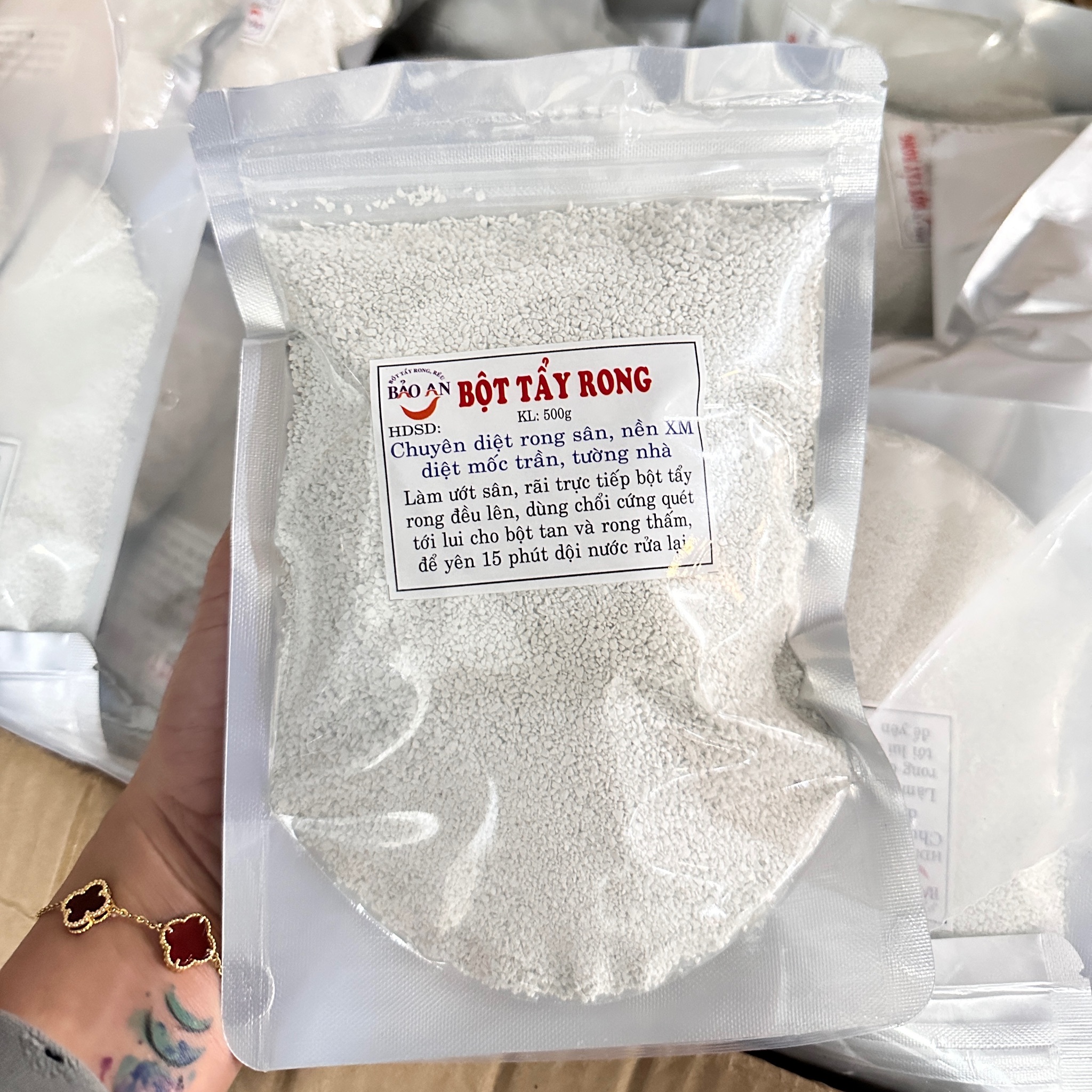 [100] Bột Tẩy Rong Rêu Bảo An 500g