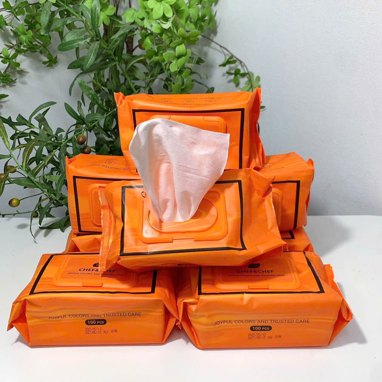 [10] Khăn Ướt Sipao Gói 100 miếng 630g