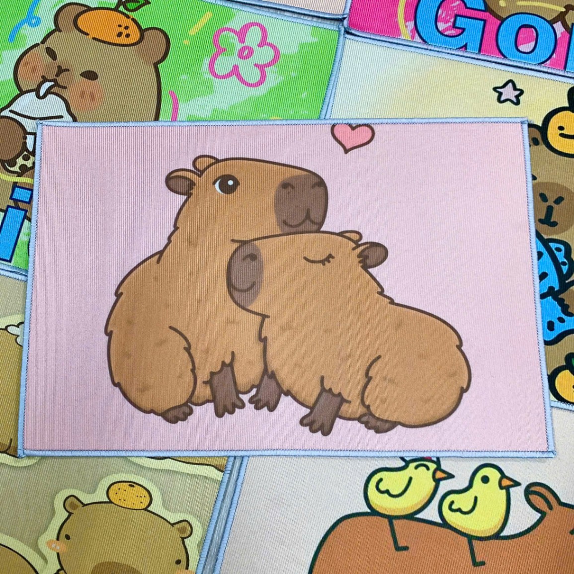 [300] Thảm Chân Vải Chữ Nhật-Capybara