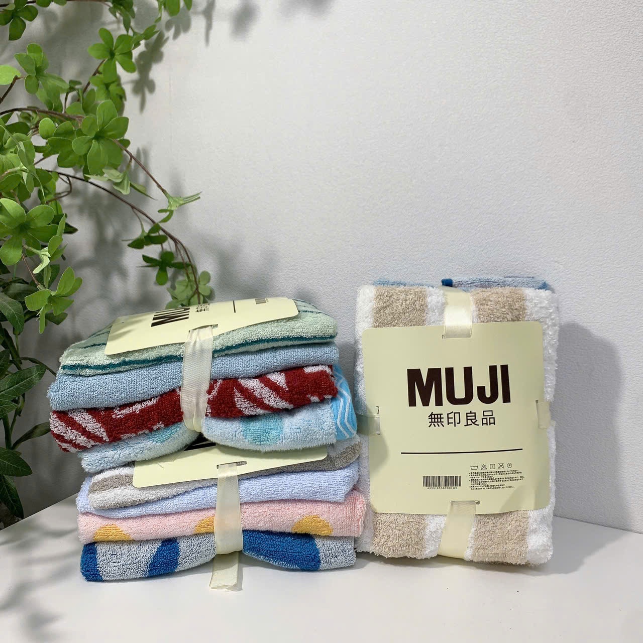 [140] Set 4 Khăn Vải Muji MÀU