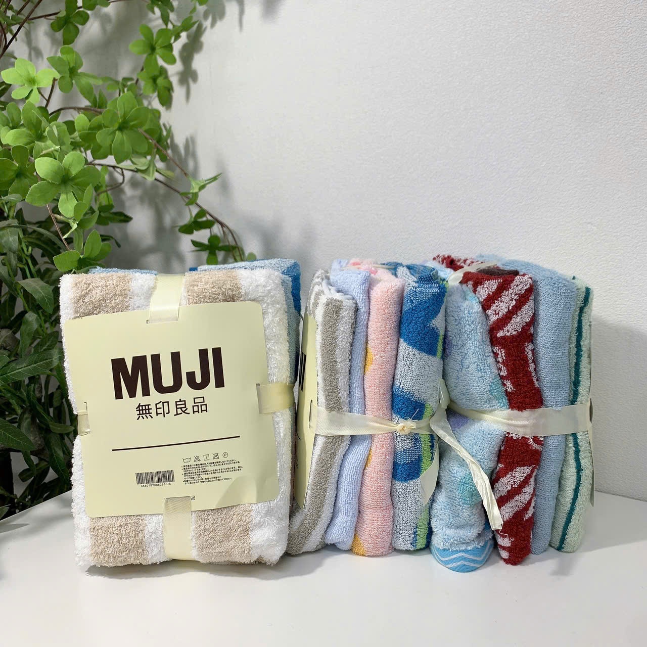 [140] Set 4 Khăn Vải Muji MÀU