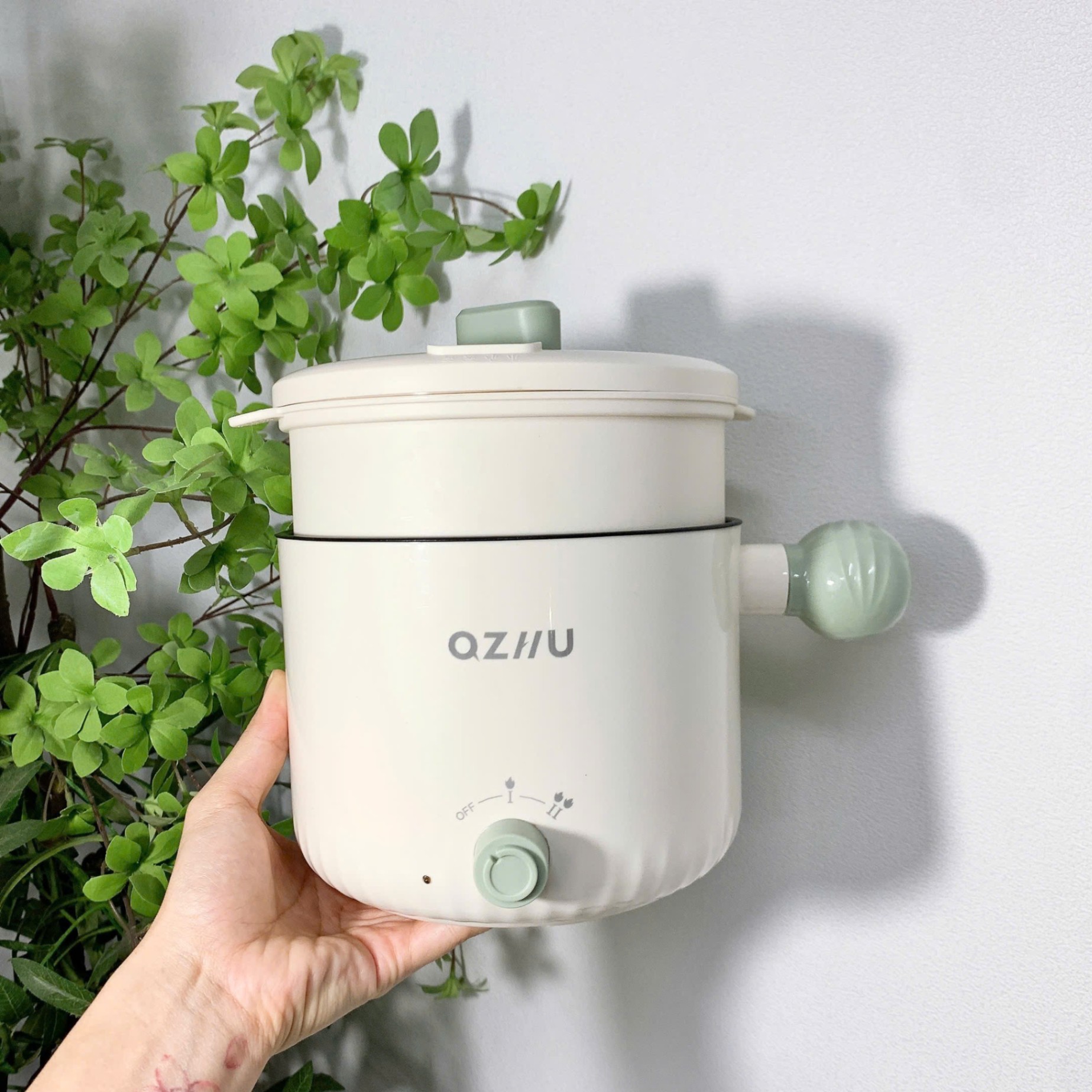 [36] Nồi Lẩu Điện AZHU Mini -Có Khay Hấp