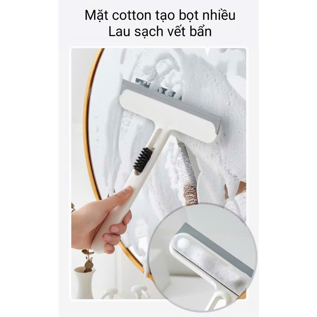 [100] Chổi Gạt Lau Kính Đa Năng Cầm Tay 4in1