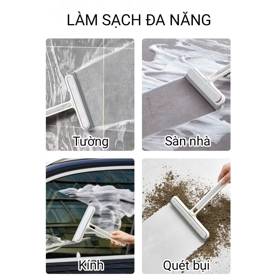 [100] Chổi Gạt Lau Kính Đa Năng Cầm Tay 4in1