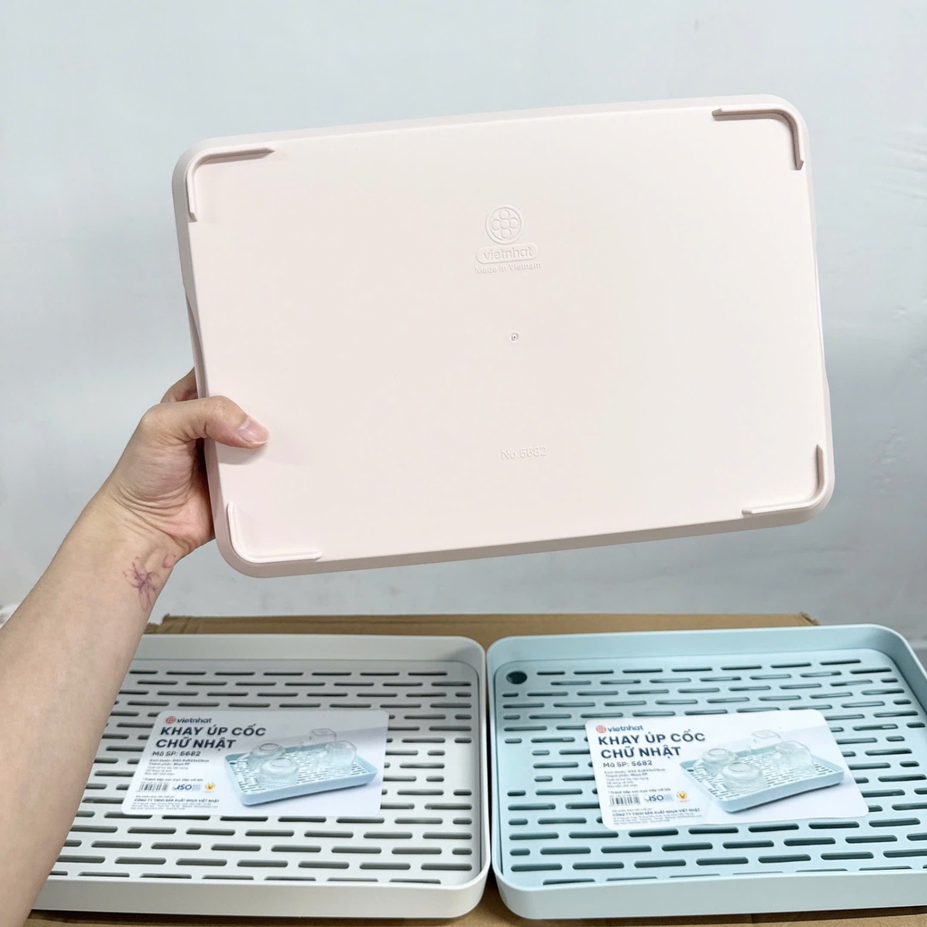 [15] Khay Úp Cốc Chữ Nhật 5682