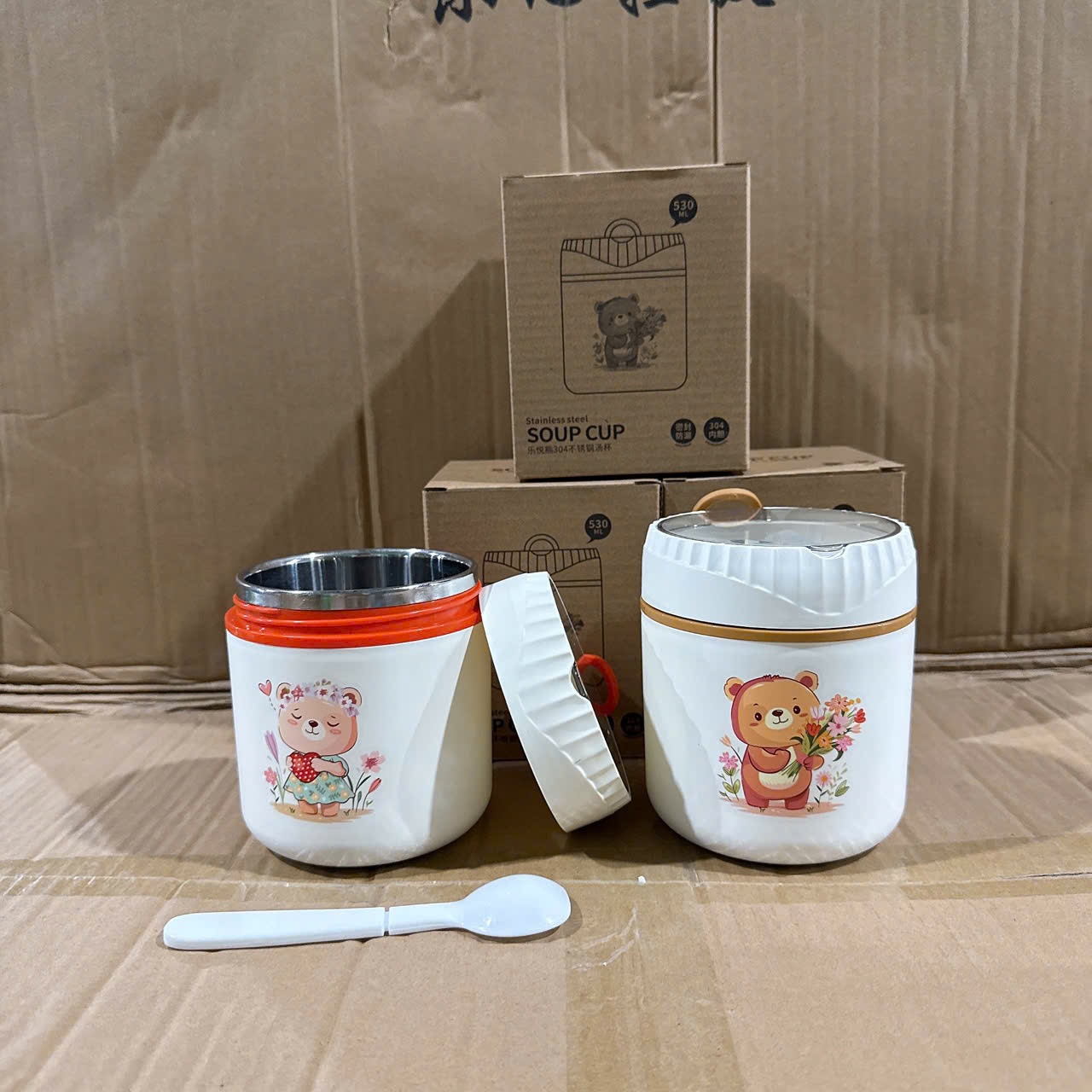 [48] Ca Ủ Cháo SOUP CUP Gấu 530ml NEW