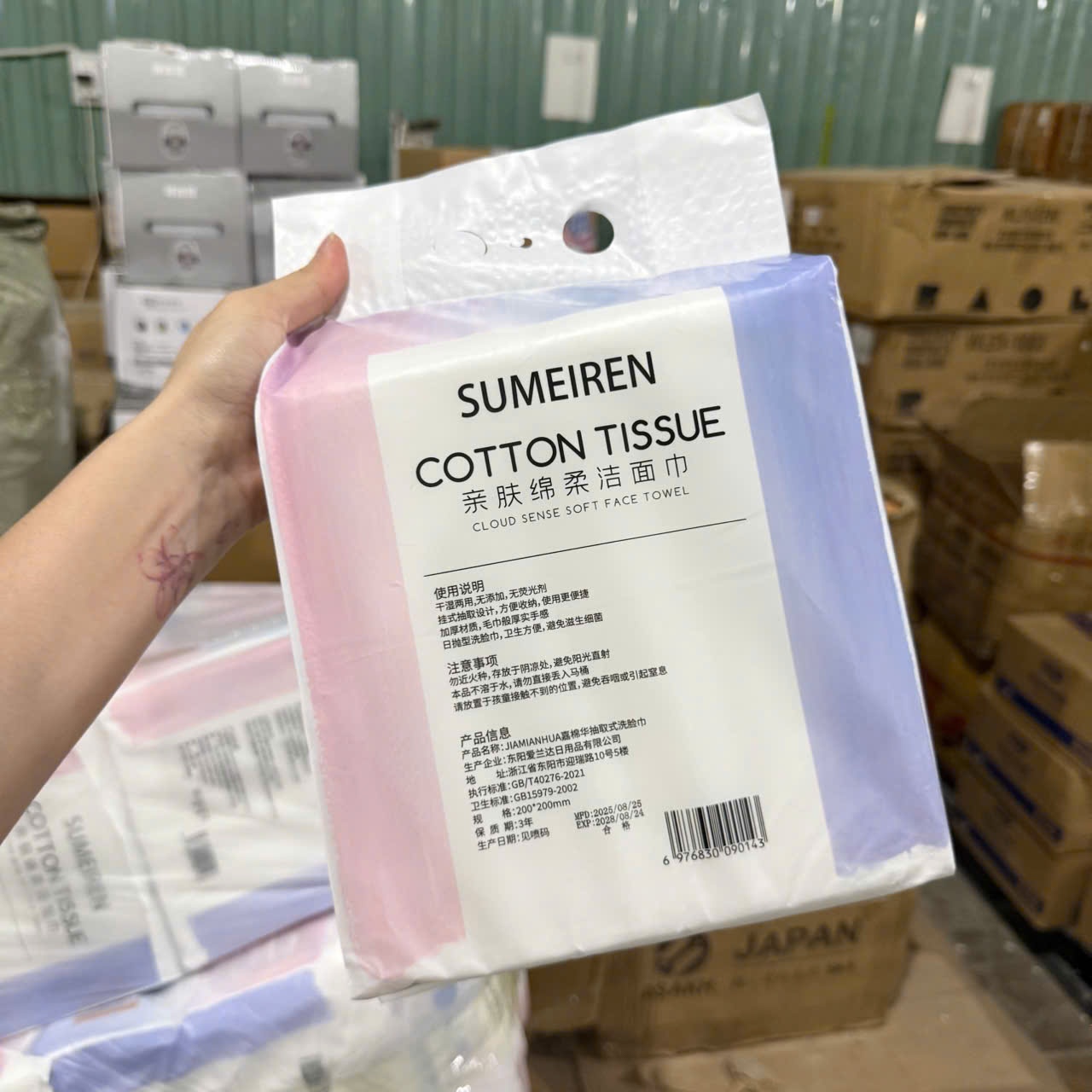 [54] Khăn Rút Cotton Treo Tường 150 Miếng