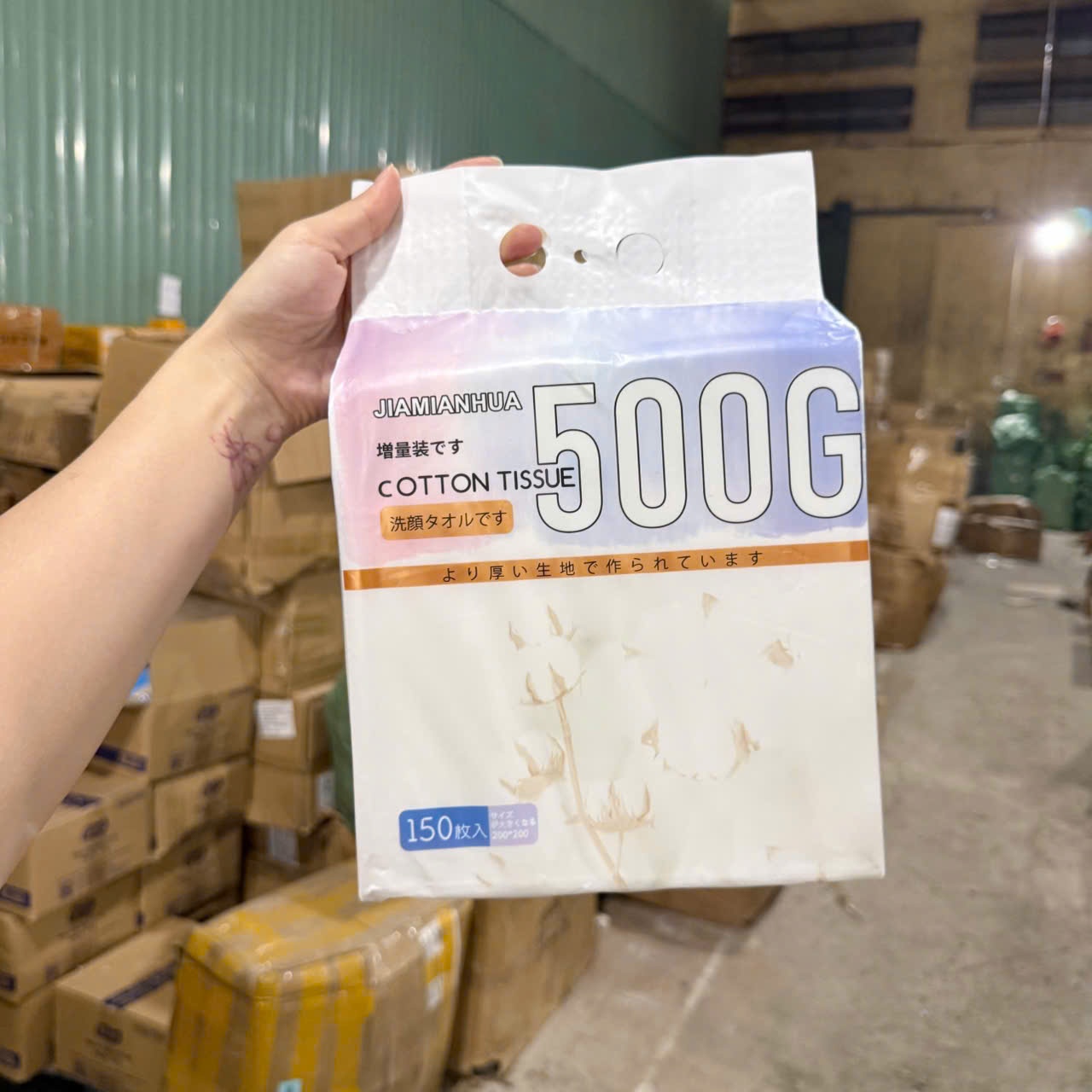 [54] Khăn Rút Cotton Treo Tường 150 Miếng