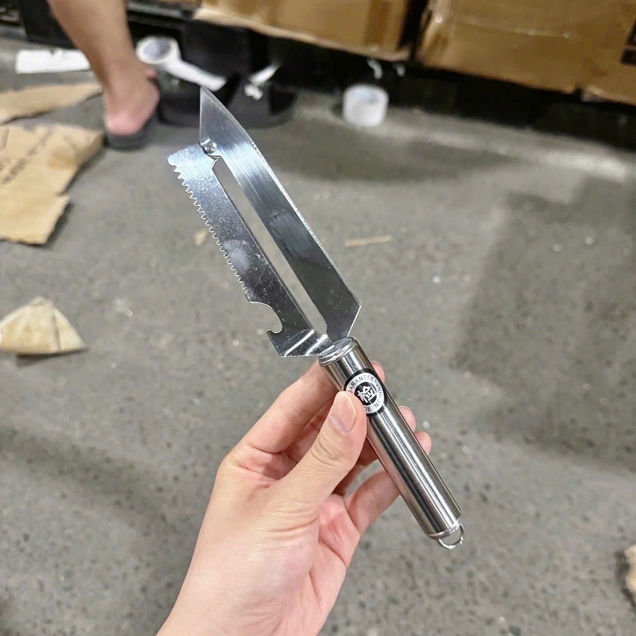 [600] Dao Nạo Inox 168