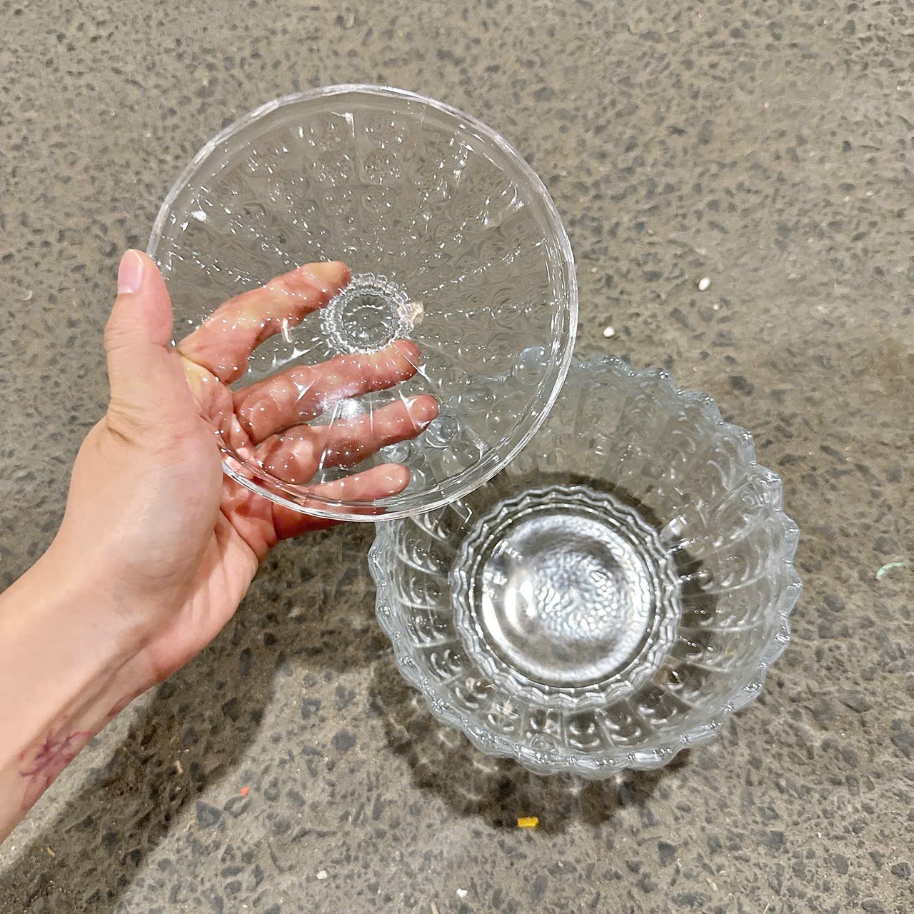 [18] Hũ Mứt Size Đại 16cm Trắng CB3155A