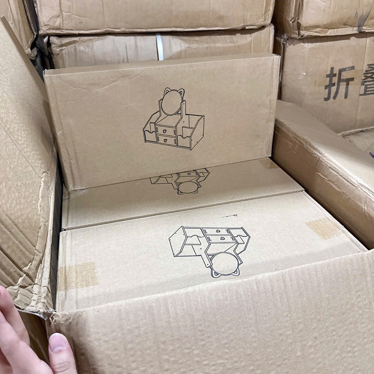 [24] Kệ Mỹ Phẩm Gương Mèo TO