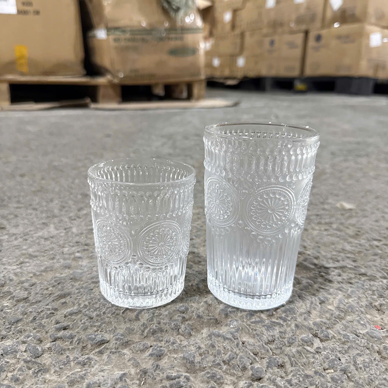 [8] Bộ 6 Cốc Thuỷ Tinh Vân Hướng Dương CAO 450ml