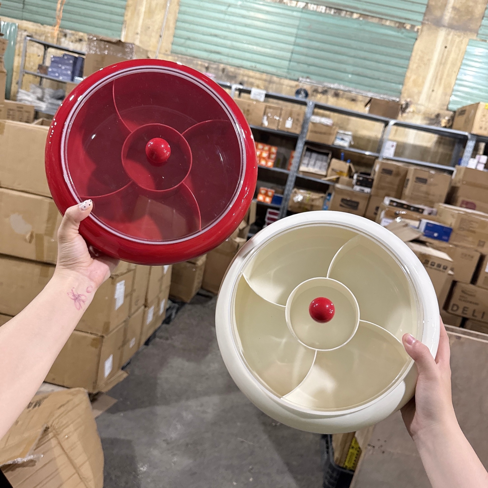 [42] Khay Mứt Tròn Nhựa 2910