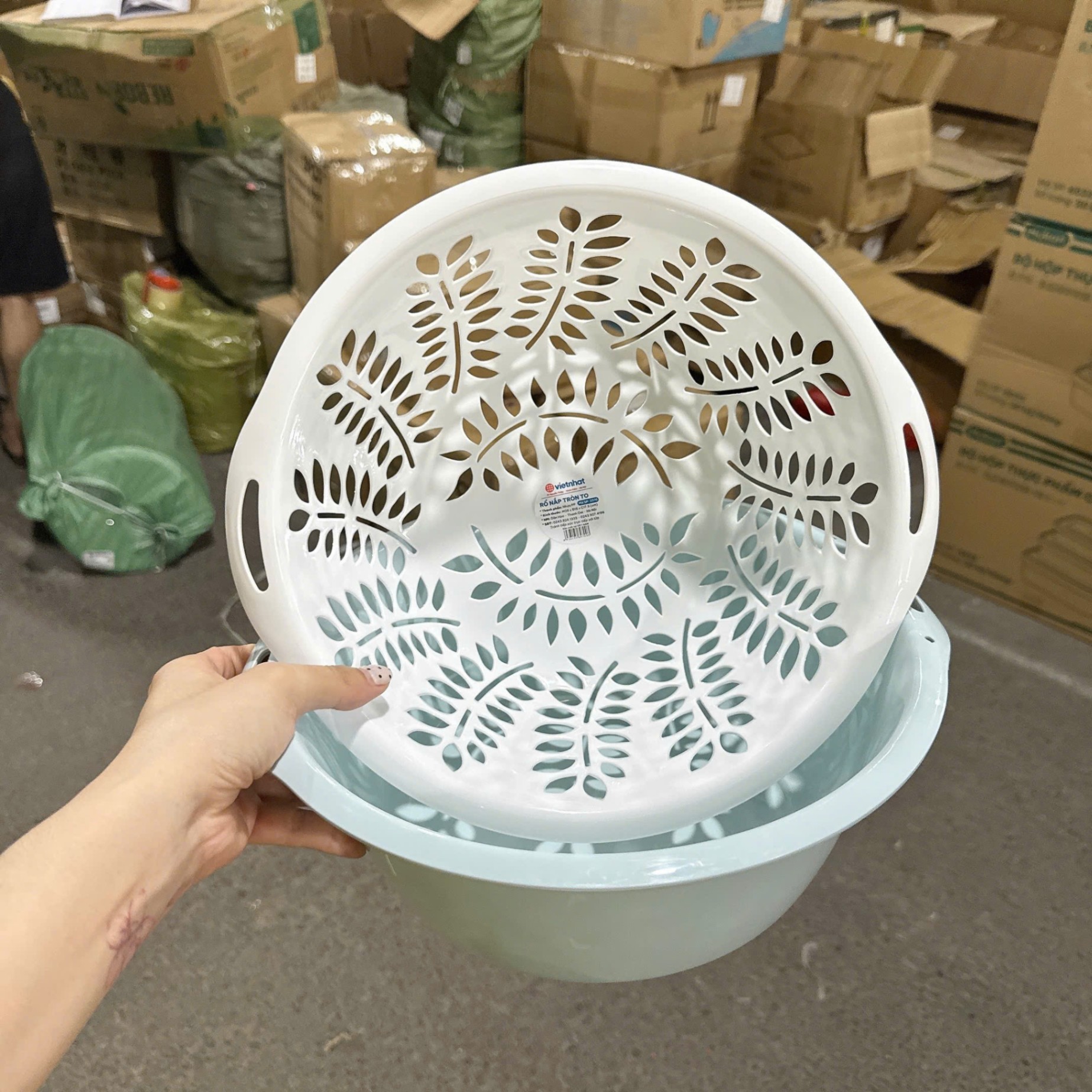 [10] Rổ Nắp Tròn To 3376