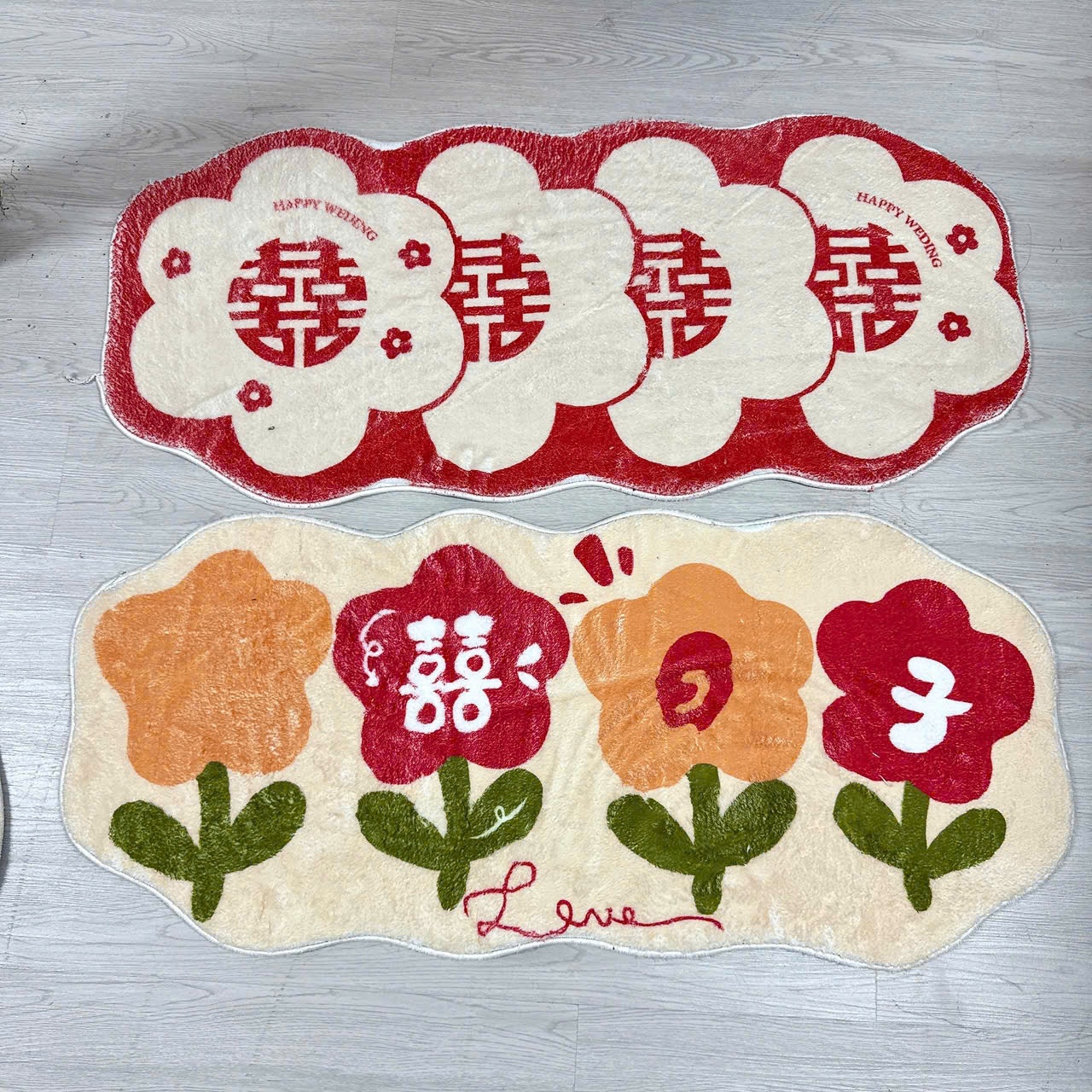 [100] Thảm Đầu Giường Tone Đỏ May Mắn