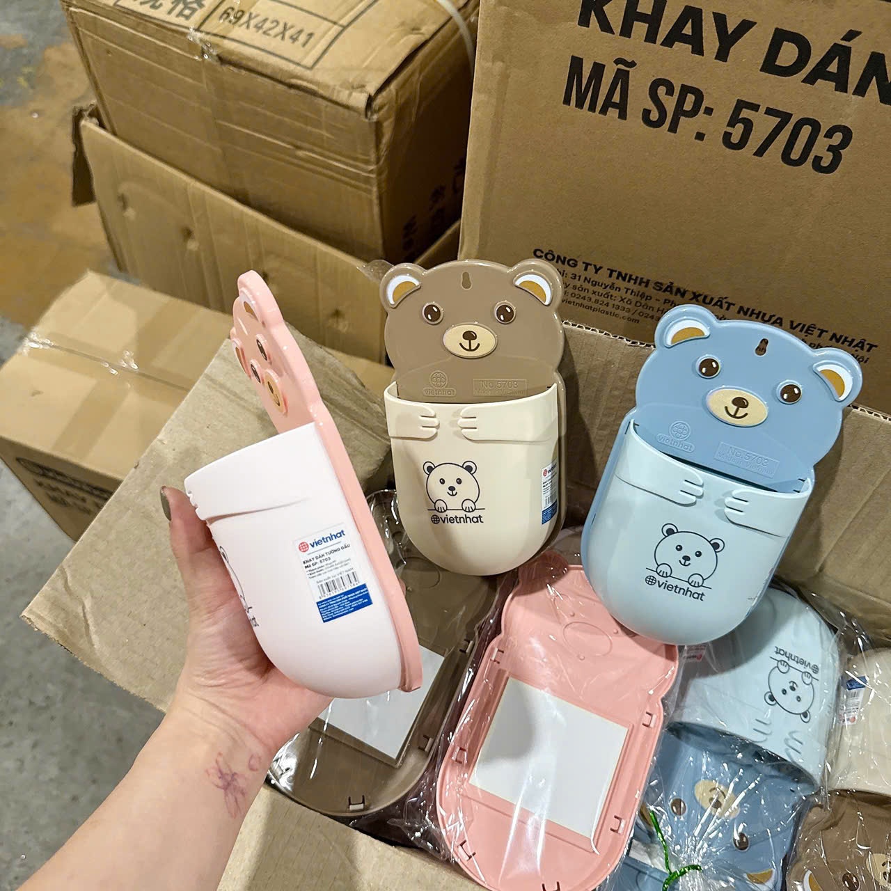 [50] Khay dán tường gấu 5703