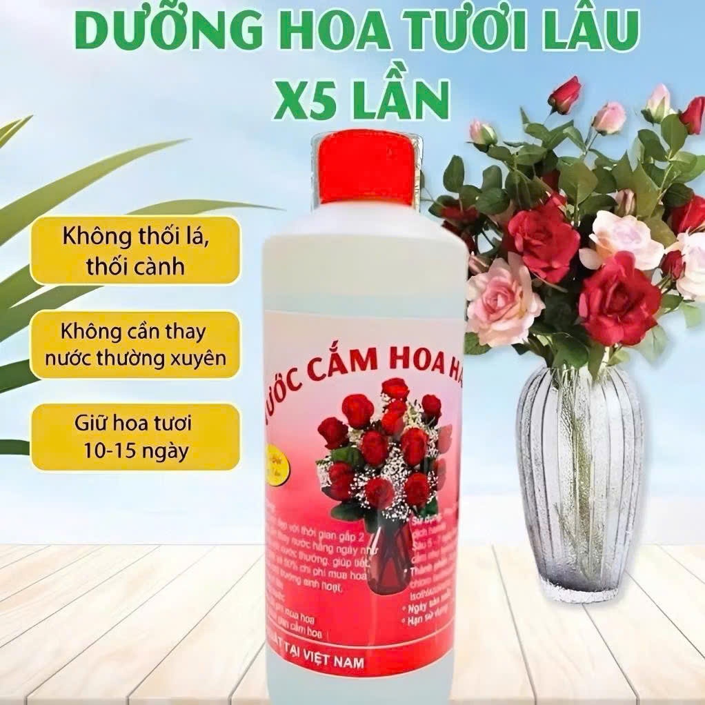 [100] Nước Cắm Hoa Bốn Mùa 500ml