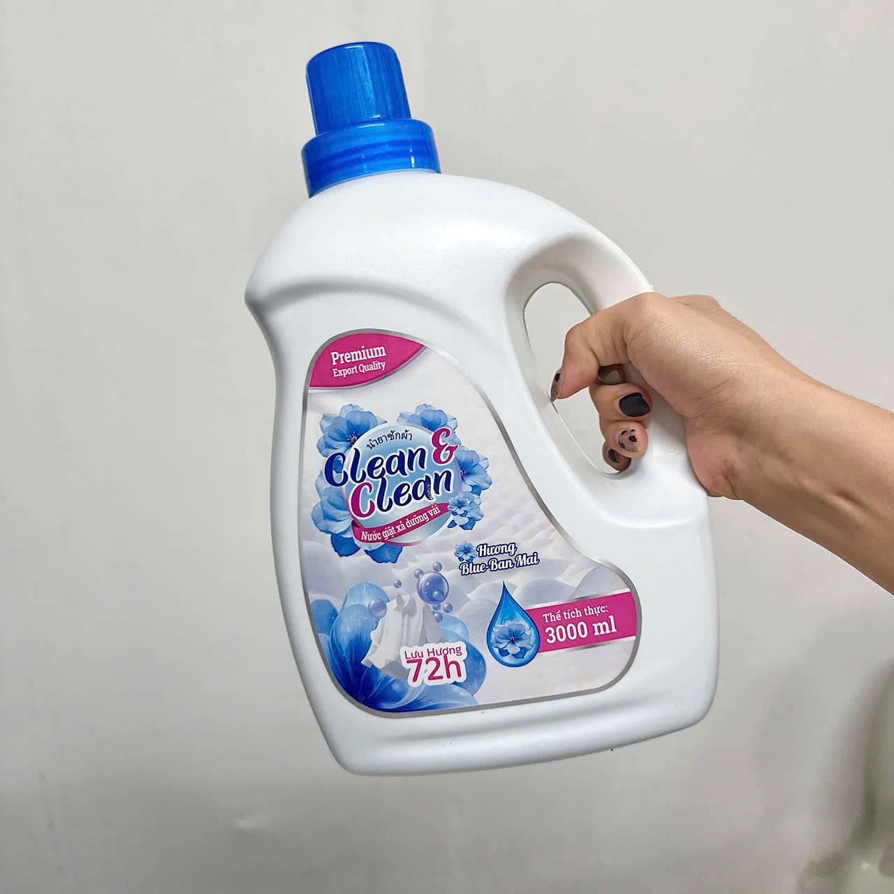 [4] Nước Giặt Xả Clean&Clean Hương Blue-Ban Mai(Can 3000ml)