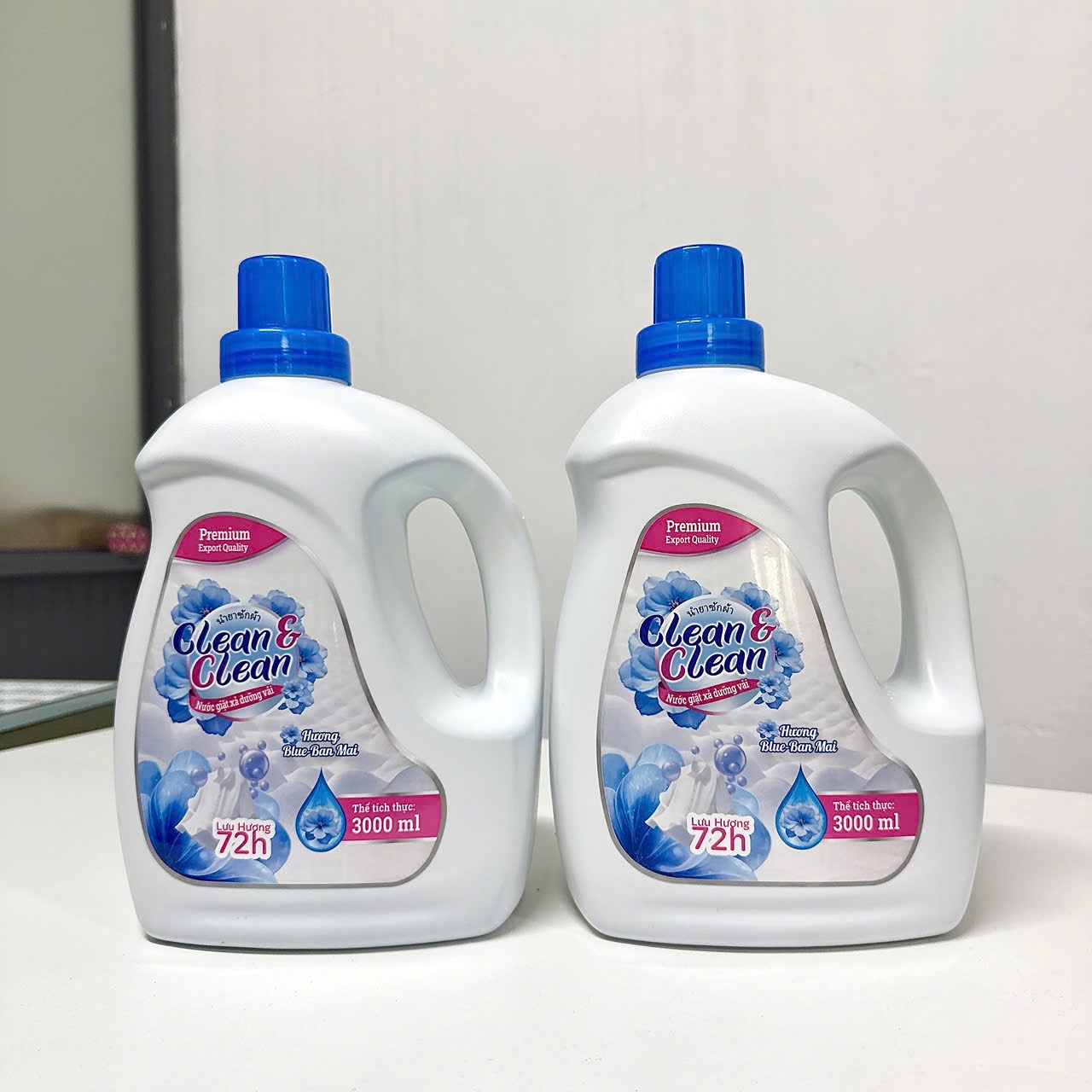 [4] Nước Giặt Xả Clean&Clean Hương Blue-Ban Mai(Can 3000ml)