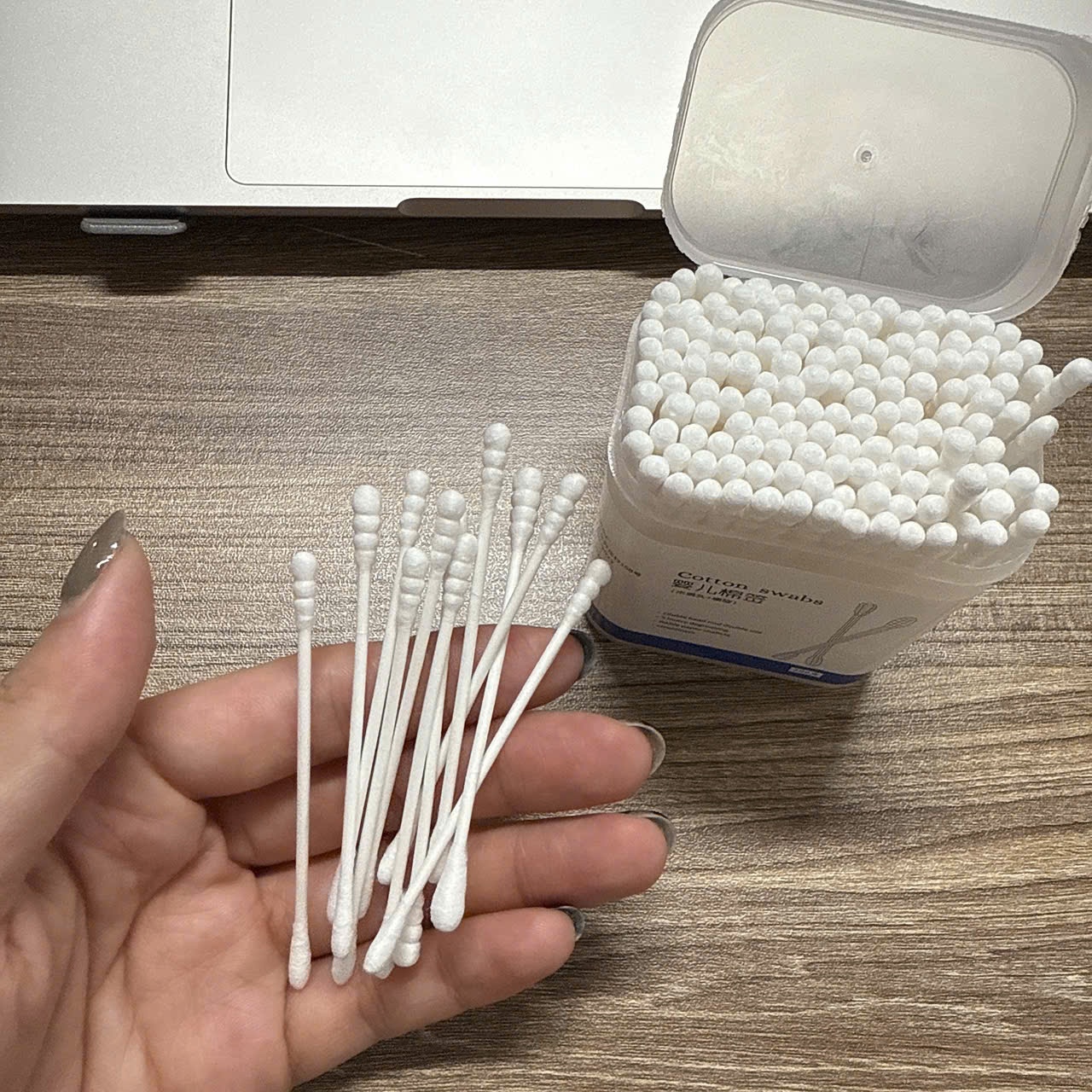 [360] Hộp 200 Tăm Bông 2 Đầu Swabs