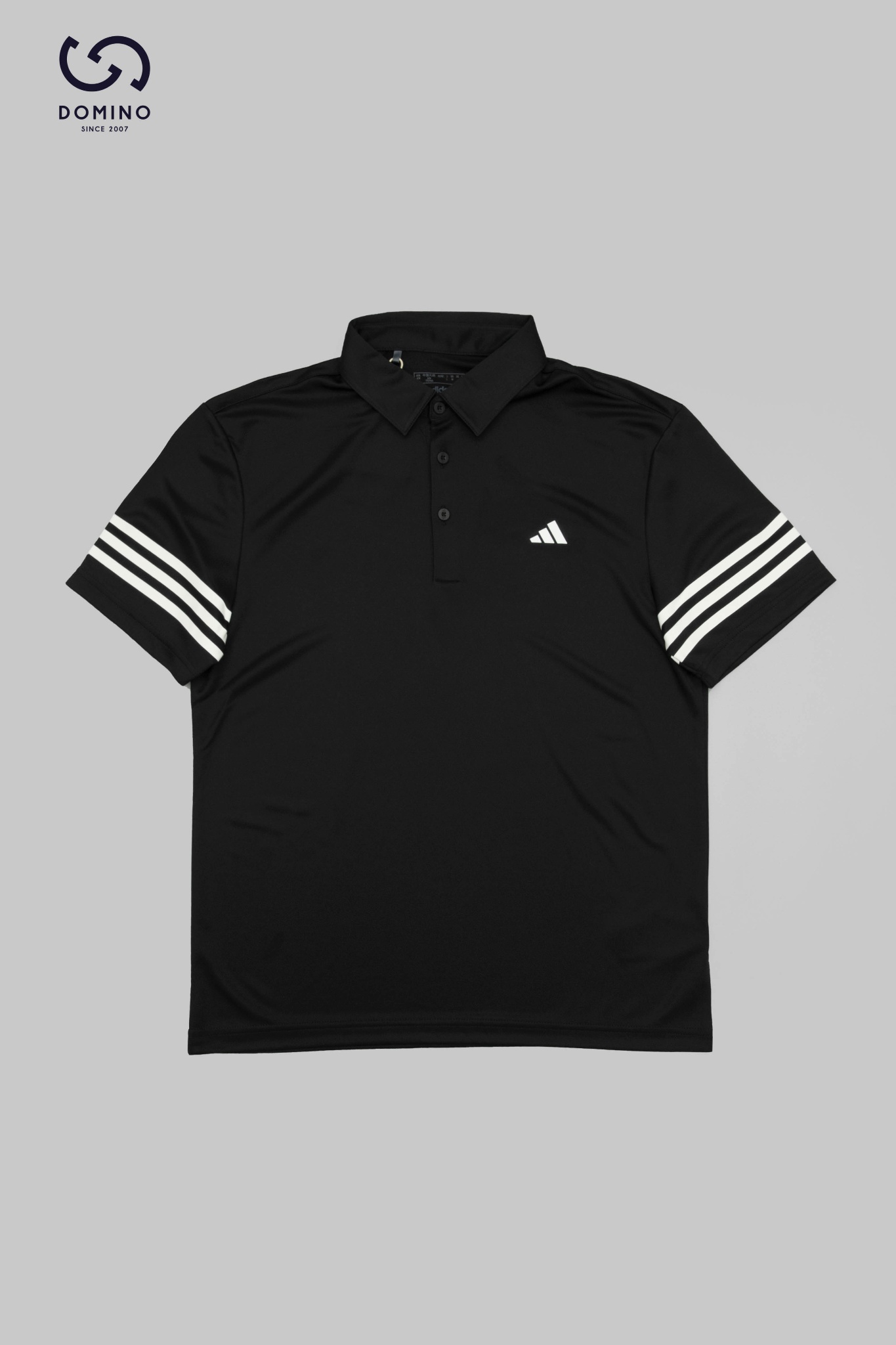 ADIDAS 3-STRIPES POLO SHIRT BLACK - IU4360