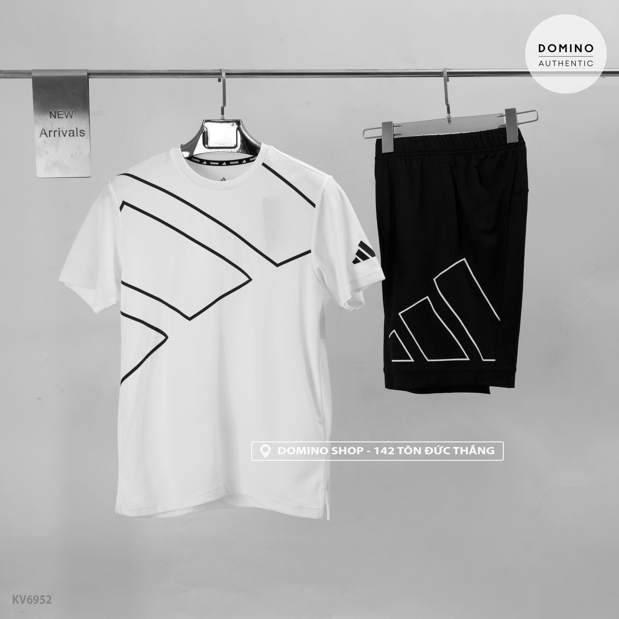 ADIDAS MEN'S TRN BIG LOGO 'WHITE/BLACK' - KV6958 - KV6952 - XL