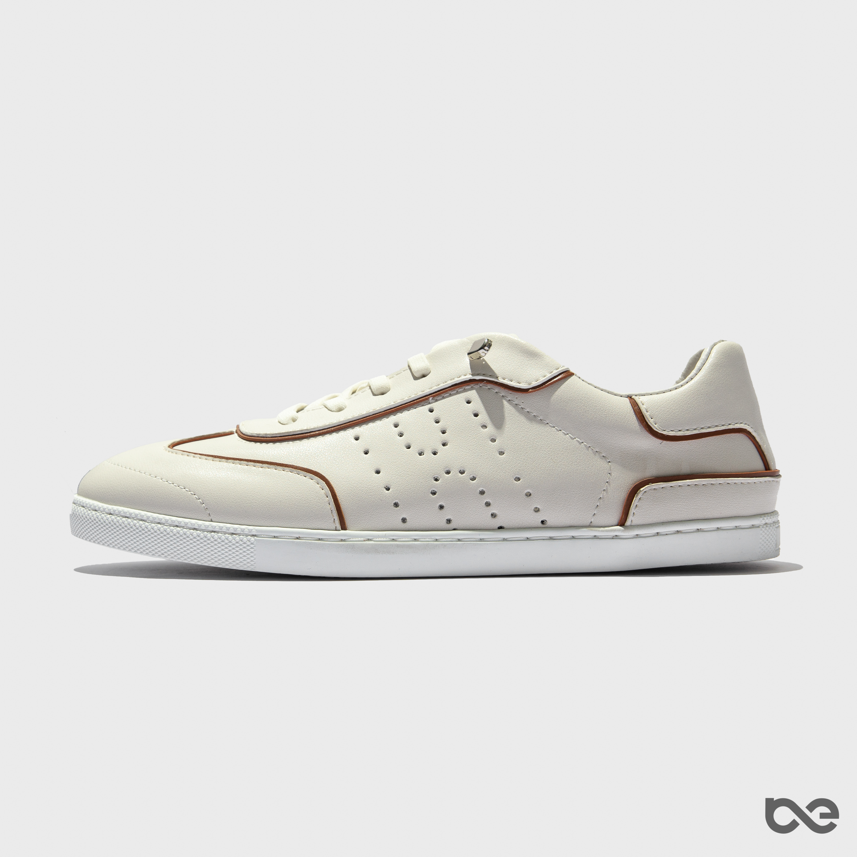Elite Sneakers | Trắng viền nâu