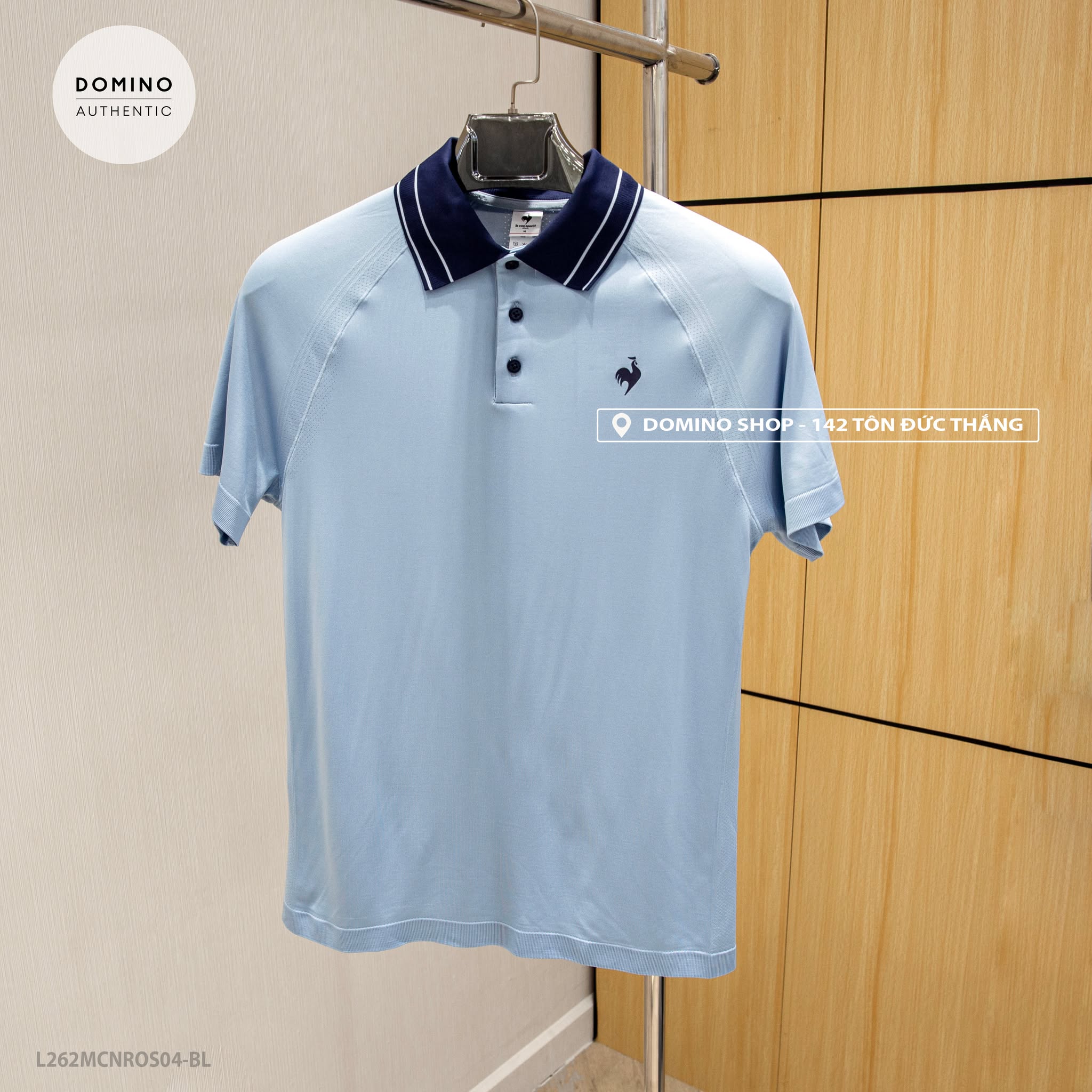 LECOQ - XANH DƯƠNG CỔ XANH THAN - L262MCNROS04-BL