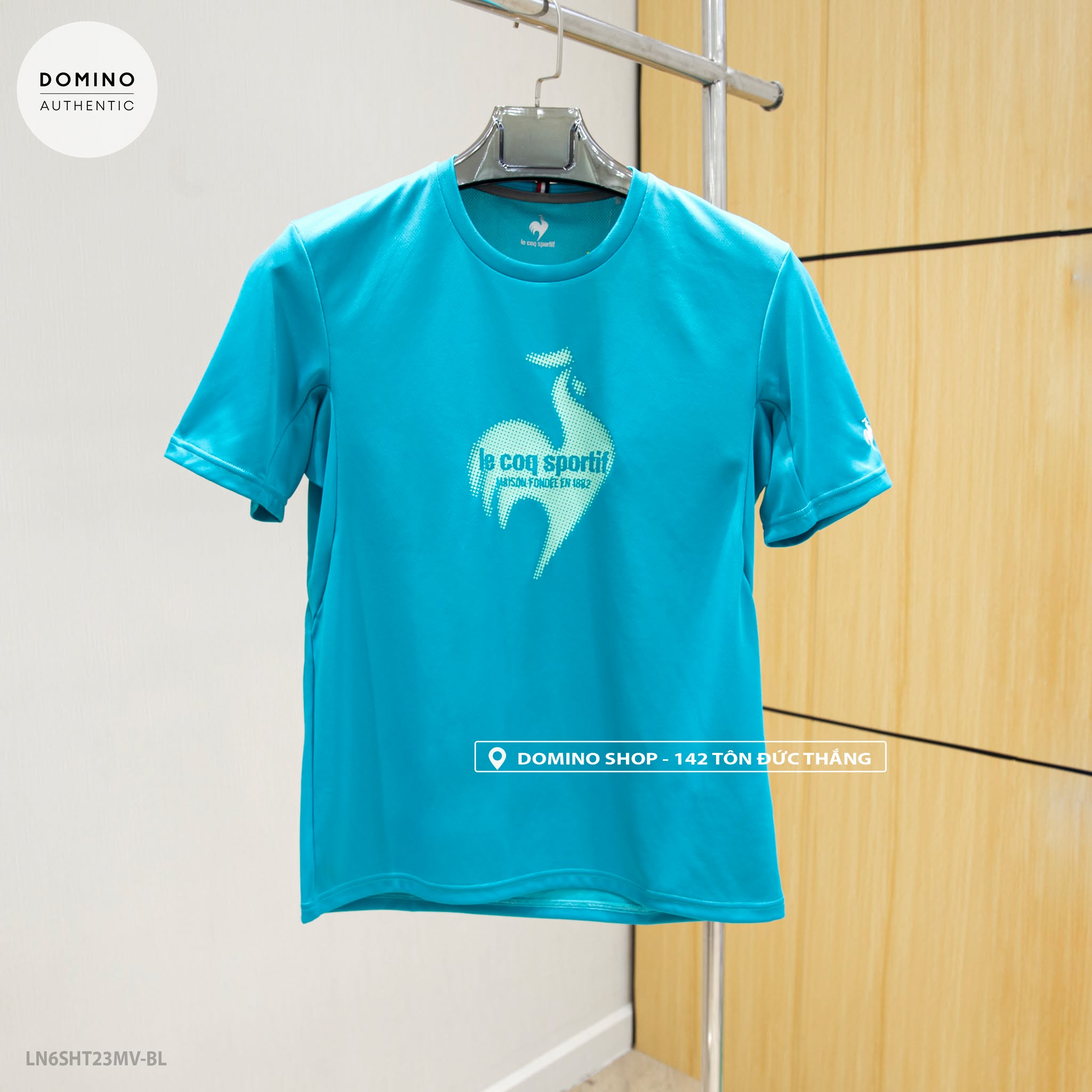 LECOQ - XANH DƯƠNG LOGO XANH LÁ - LN6SHT23MV-BL