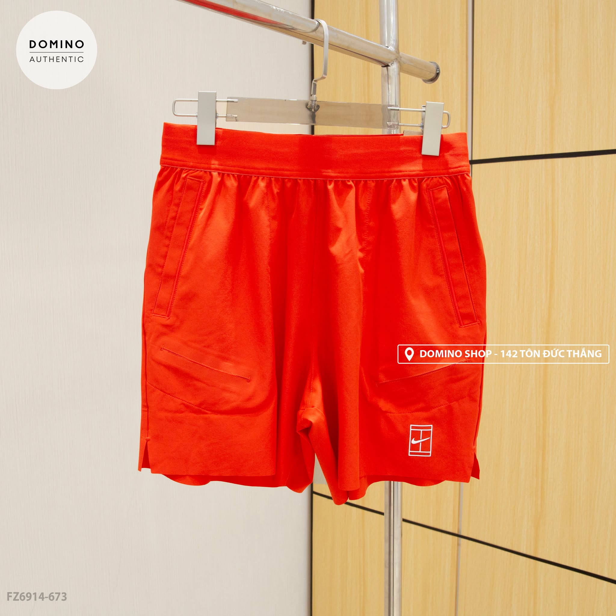 NIKE COURT ADVANTAGE MEN'S DRI-FIT TENNIS SHORTS RED - FZ6914-673