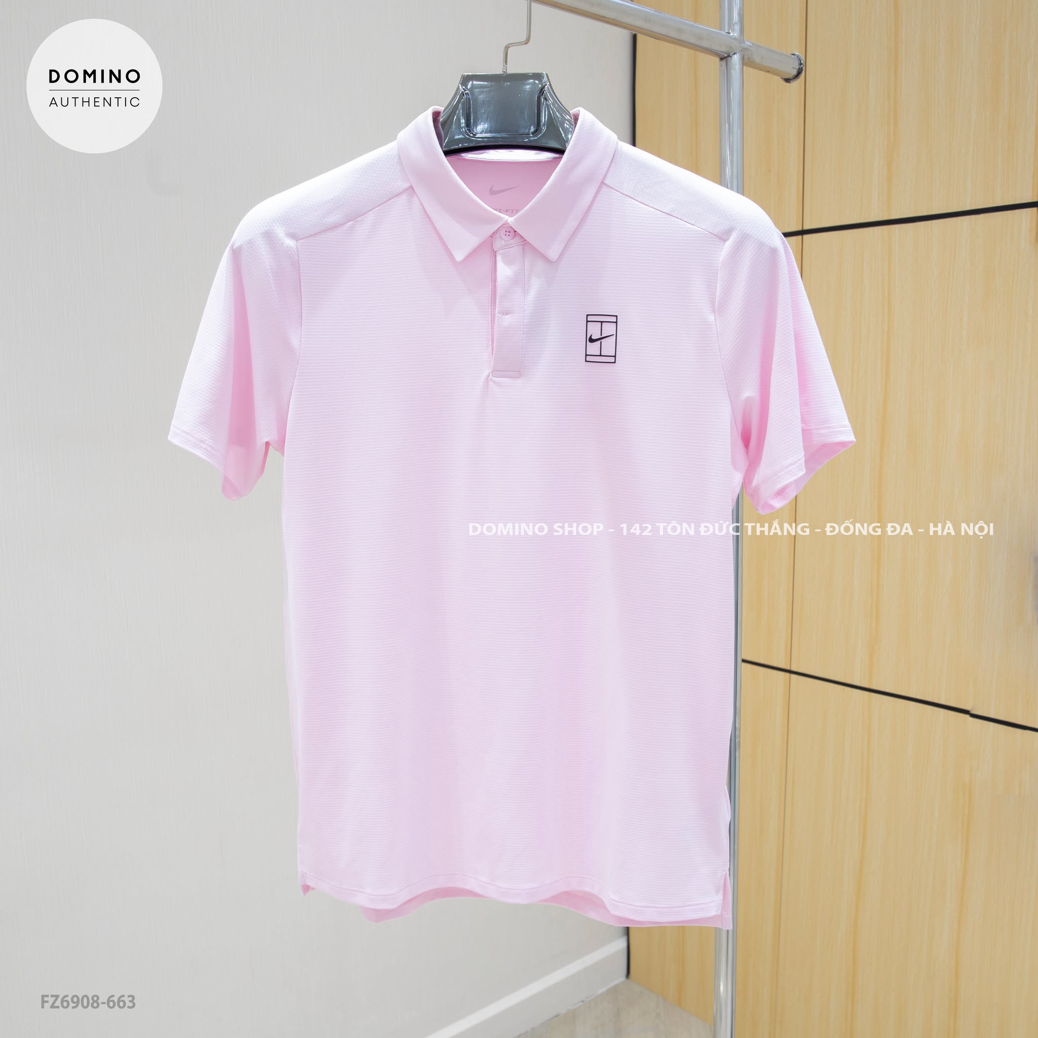 NIKE COURT ADVANTAGE MEN'S POLO PINK - FZ6908-663
