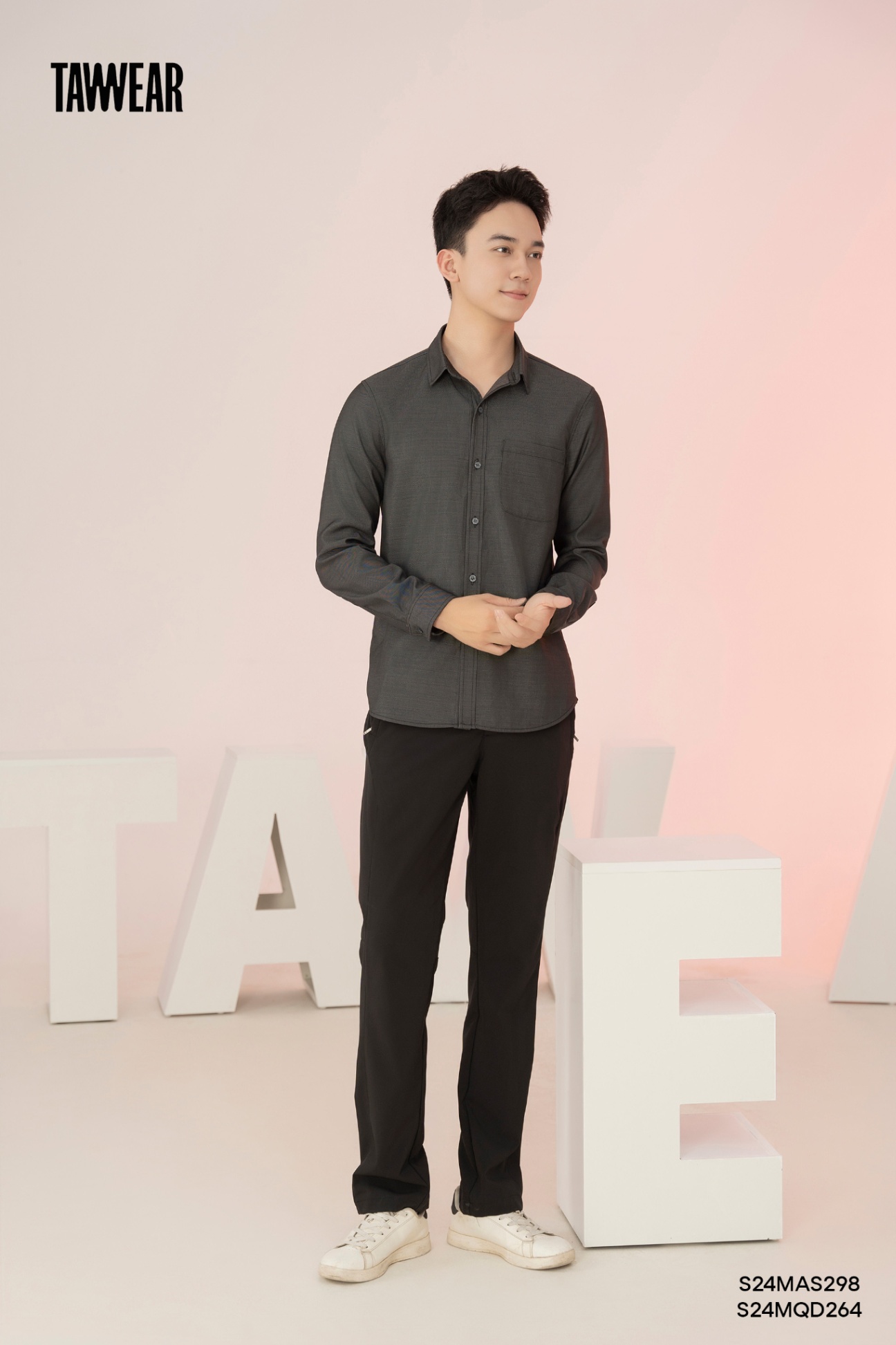 Áo Sơ Mi Nam Linen Đen Mềm Dây AS298