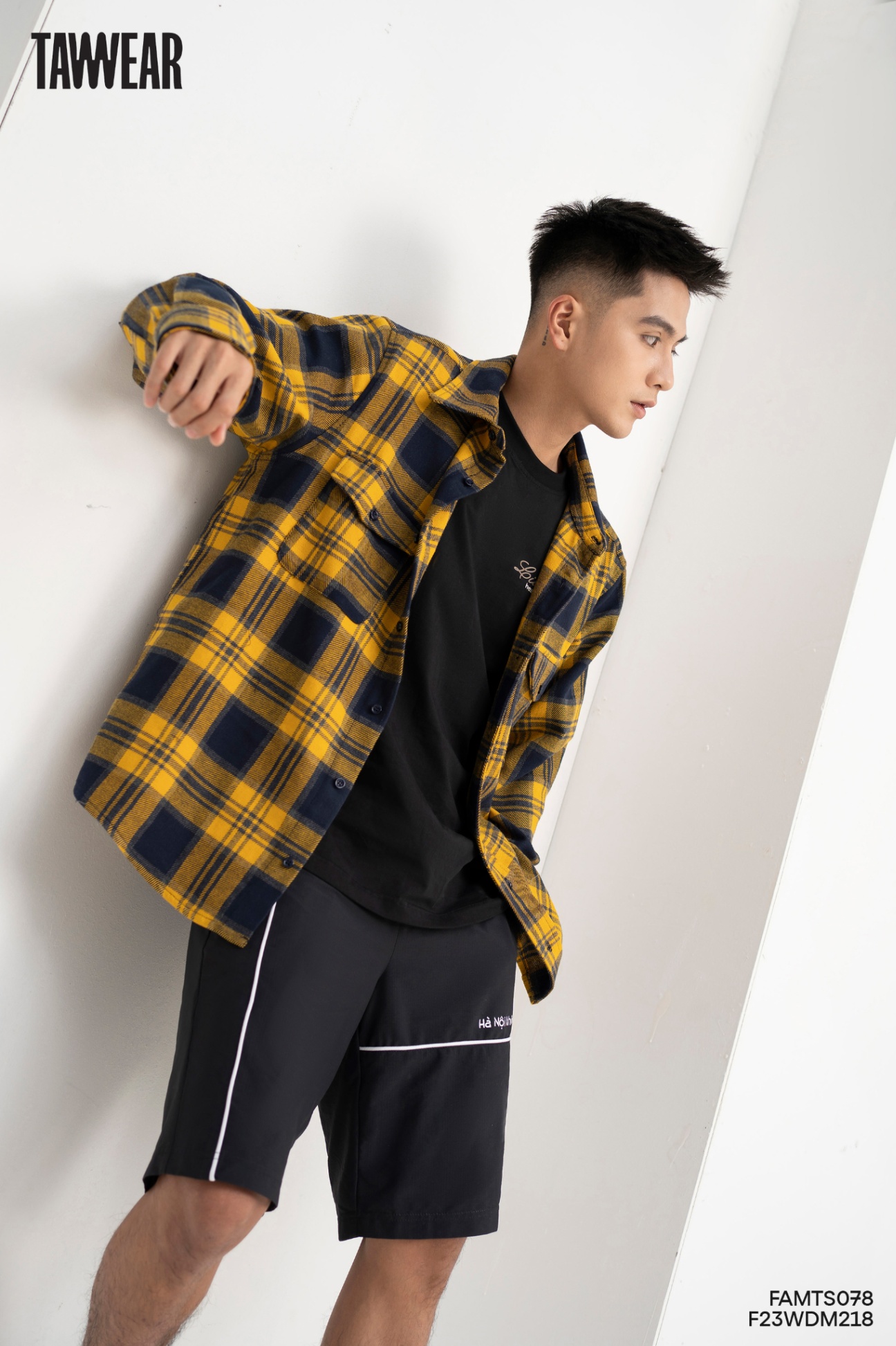 Áo Sơ Mi Regular Cào Bông Dài Tay TS078