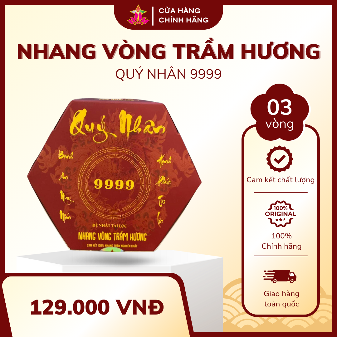 Nhang vòng trầm hương Quý Nhân 9999