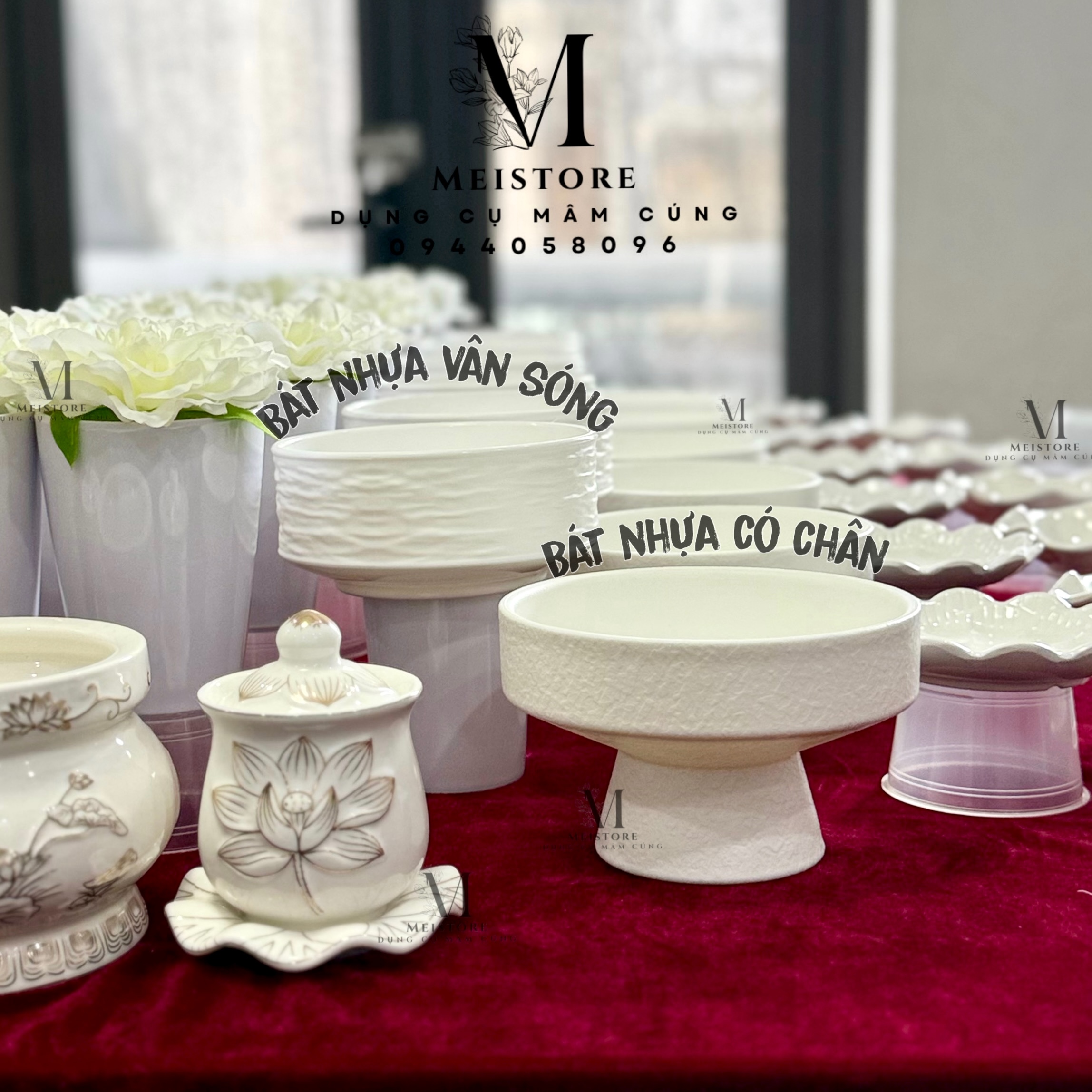 Bát Nhựa vân sóng