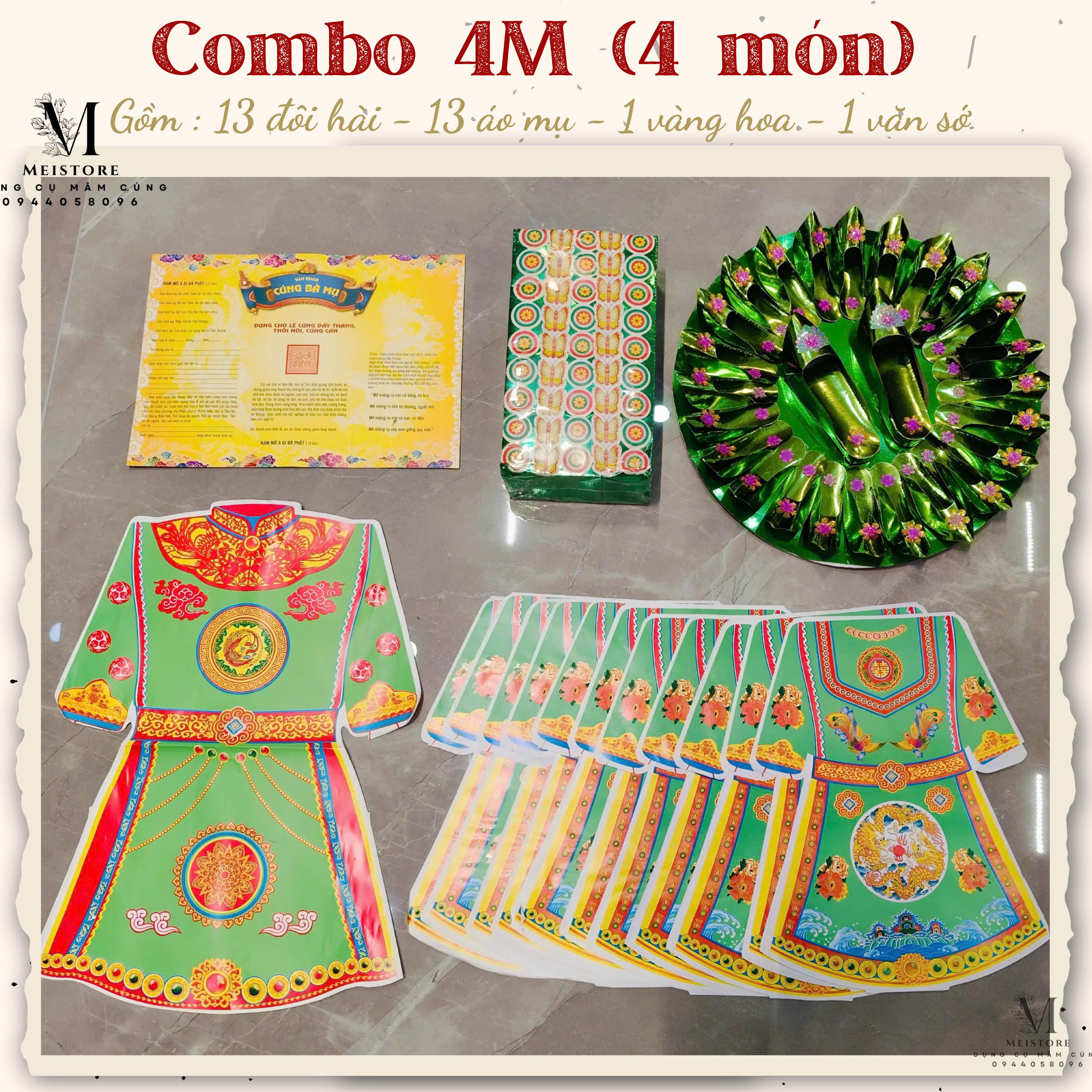 Bộ giấy cúng mụ 4 món