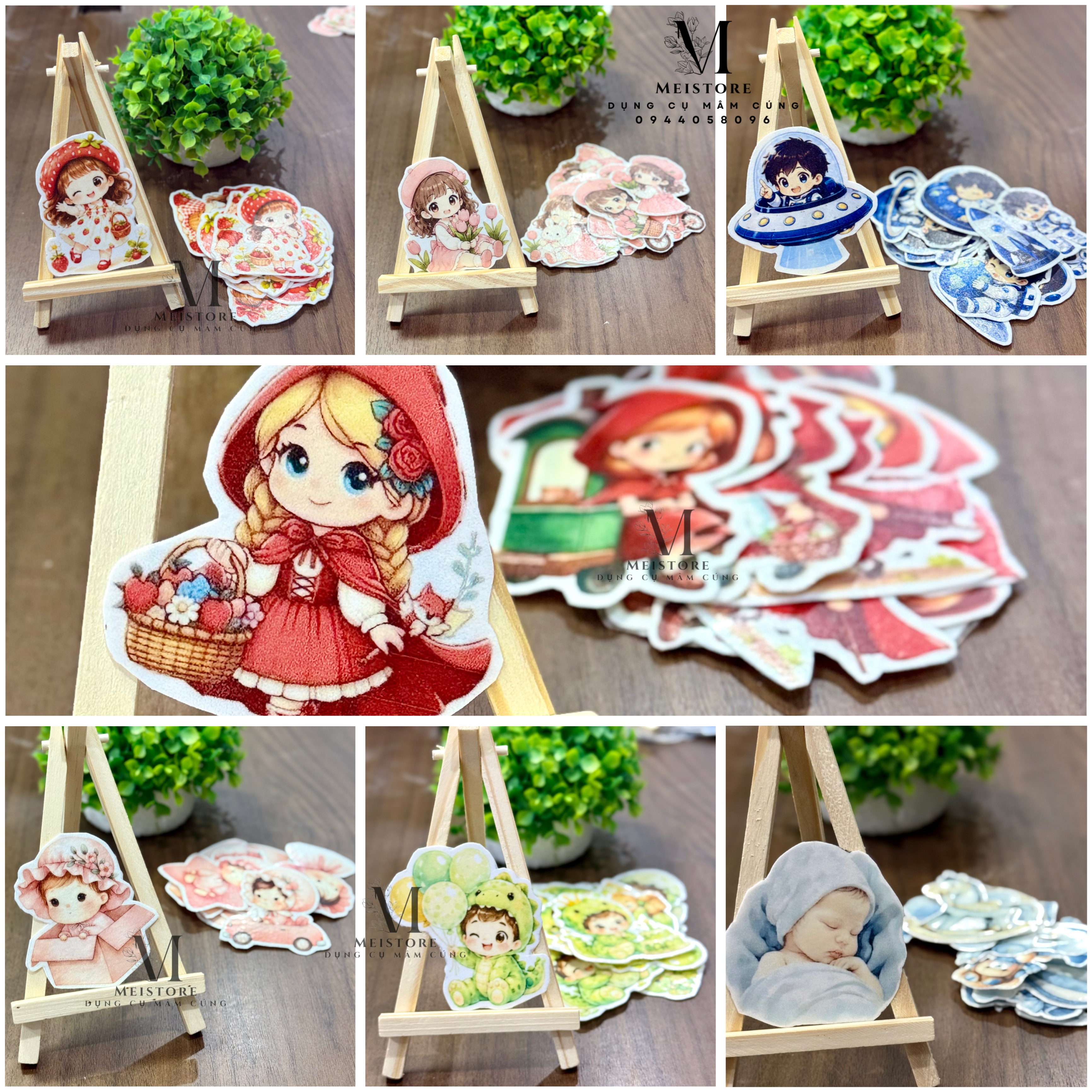 Giấy gạo in hình baby dễ thương