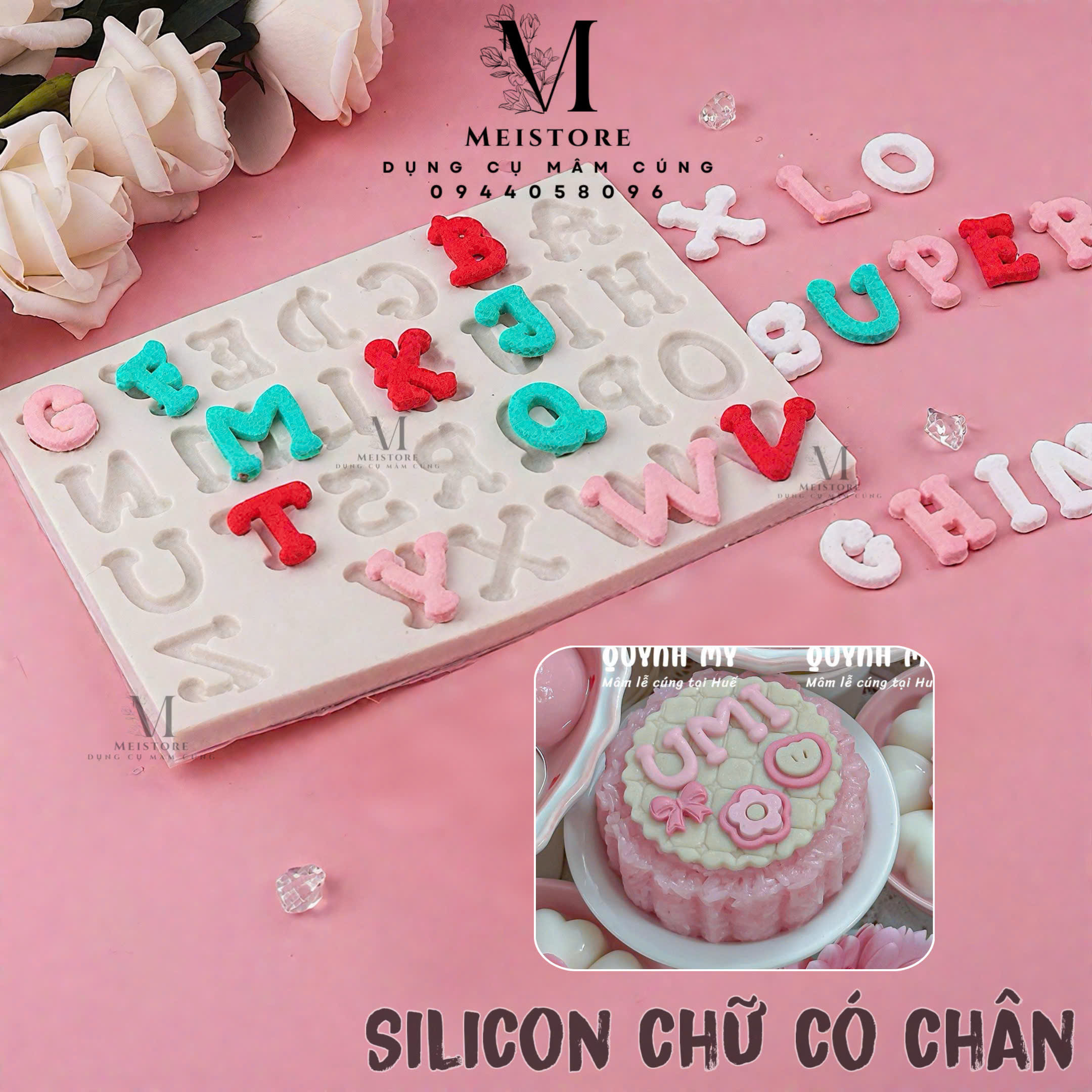 Silicon chữ cái có chân