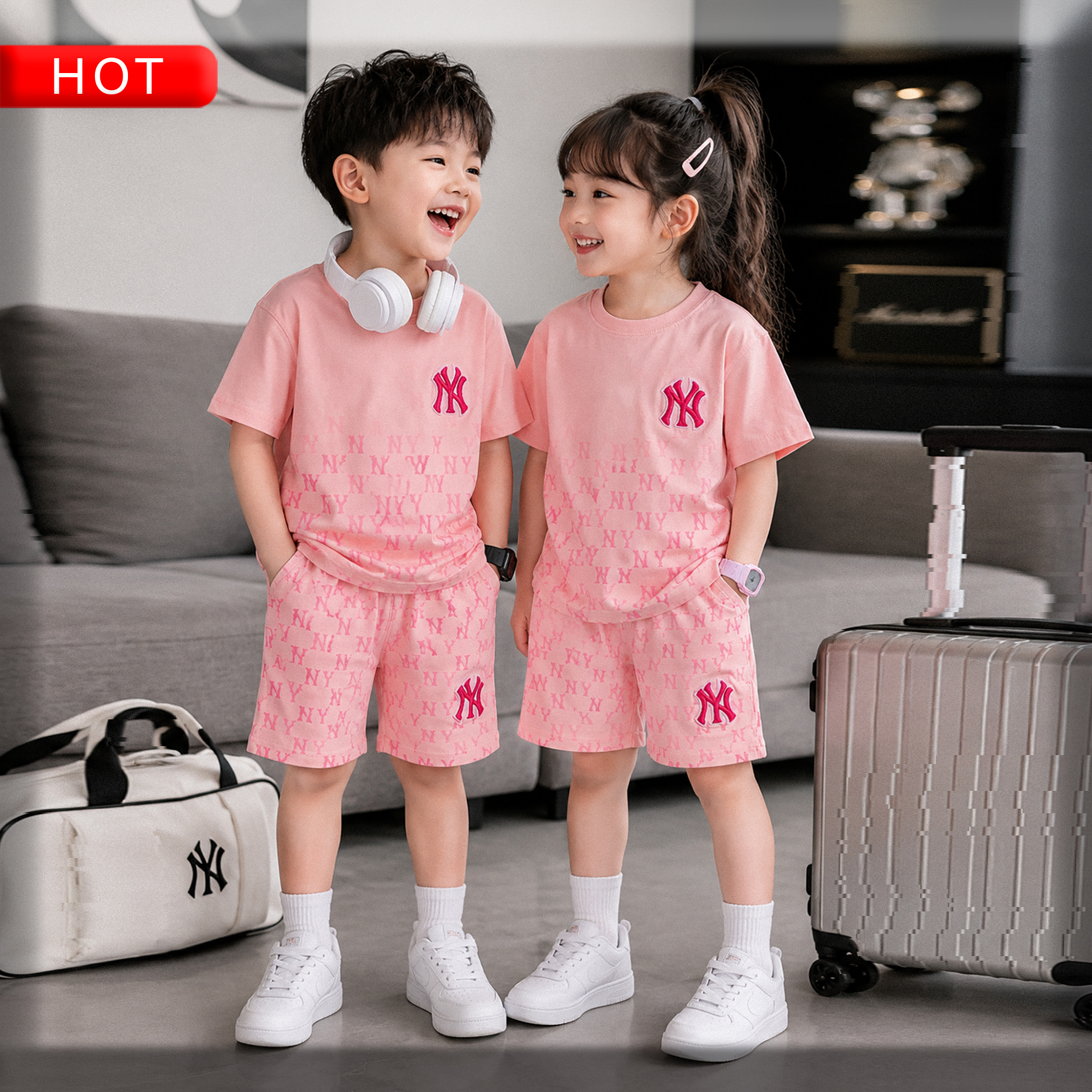 Bộ Mono NY hồng