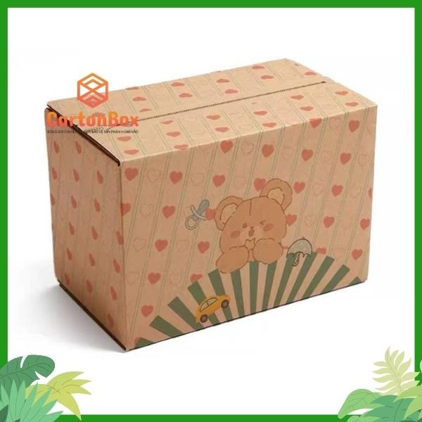 Sản phẩm thùng carton đóng hàng của chúng tôi có thể tùy chỉnh kích thước theo yêu cầu, giúp tiết kiệm không gian lưu trữ.