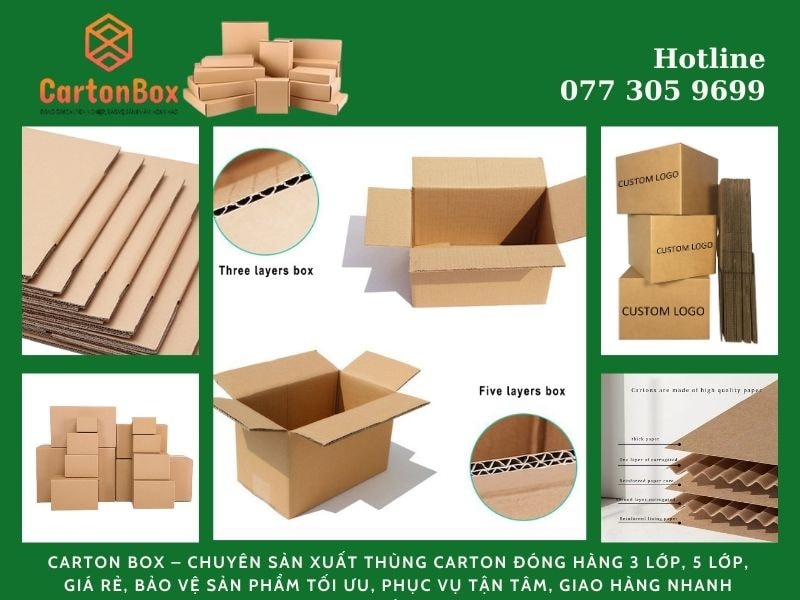 Thùng Carton Đóng Hàng Chuyên Nghiệp - Dịch Vụ Thiết Kế Bao Bì Miễn Phí Tại CARTON BOX